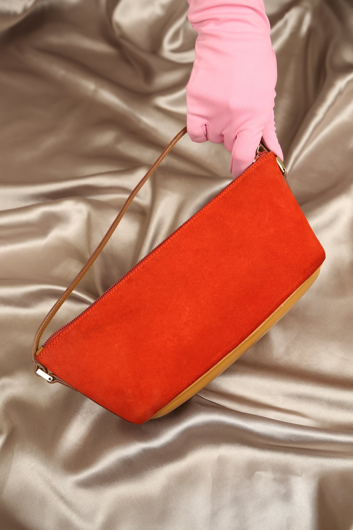 Rare GUCCI Suede Boat Bag