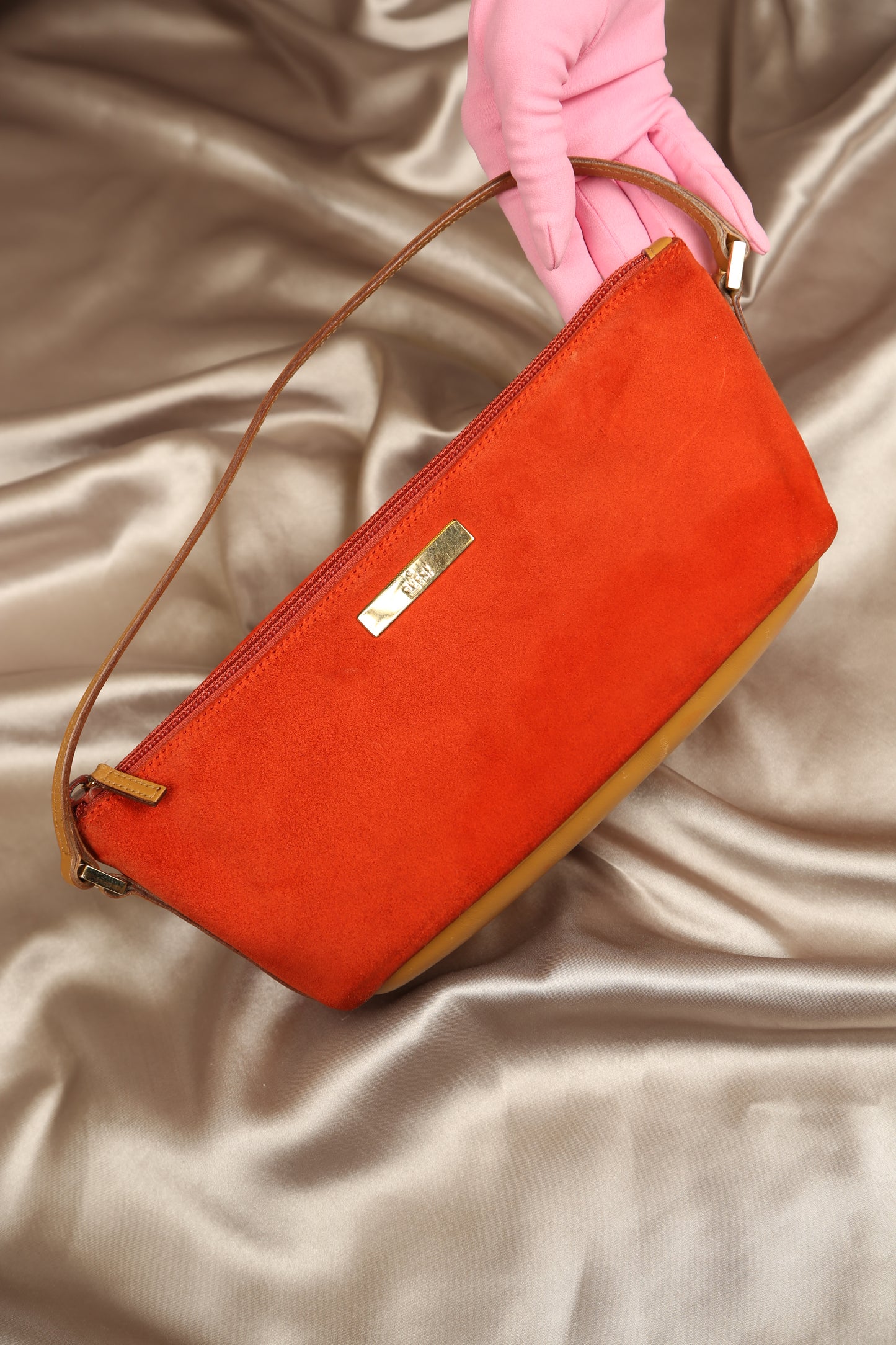 Rare GUCCI Suede Boat Bag