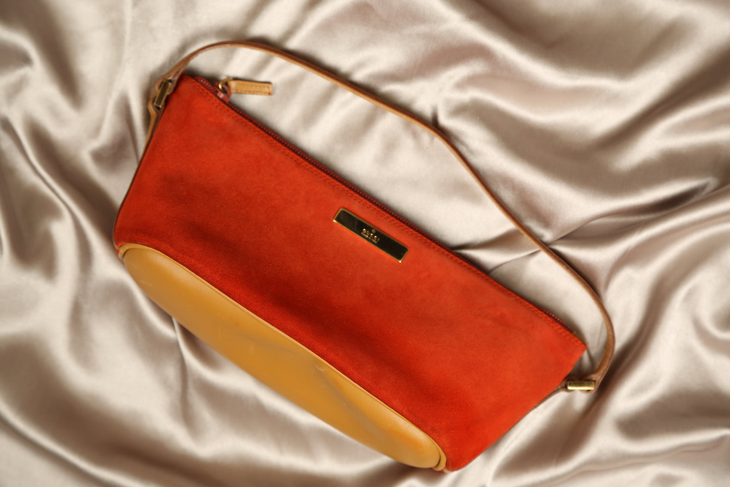 Rare GUCCI Suede Boat Bag