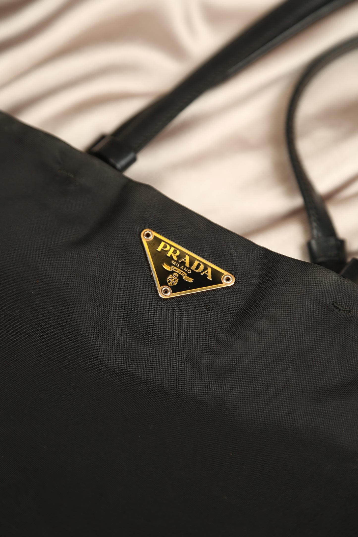 PRADA Nylon Tote Shoulder Bag