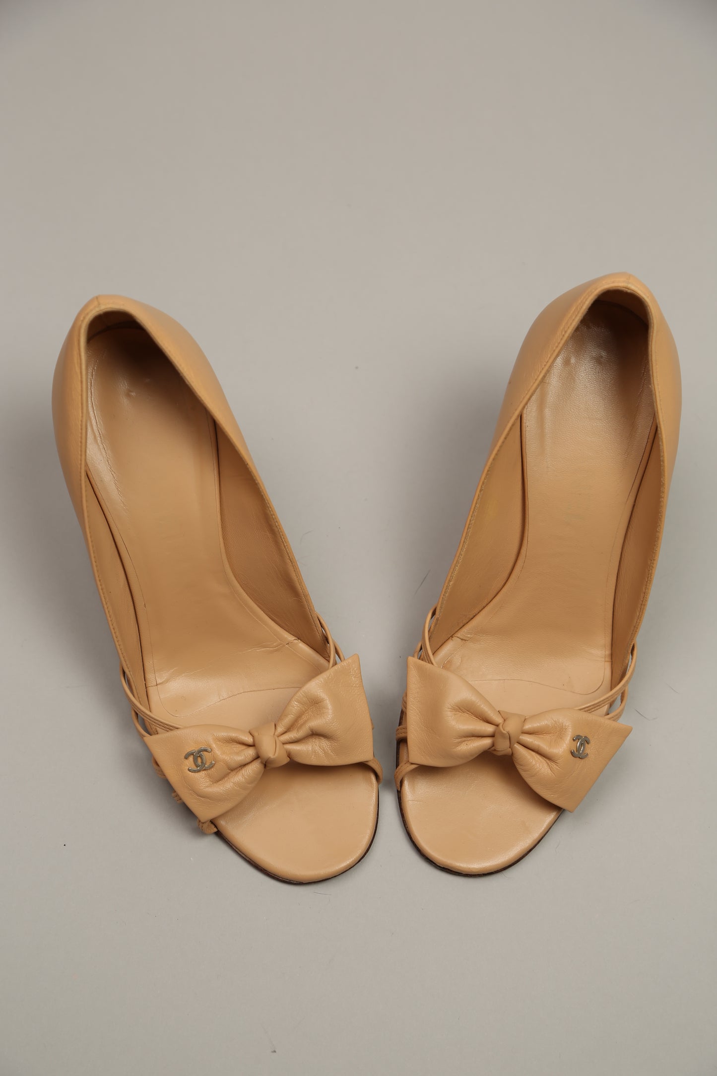 Rare CHANEL Beige Y2K Heels