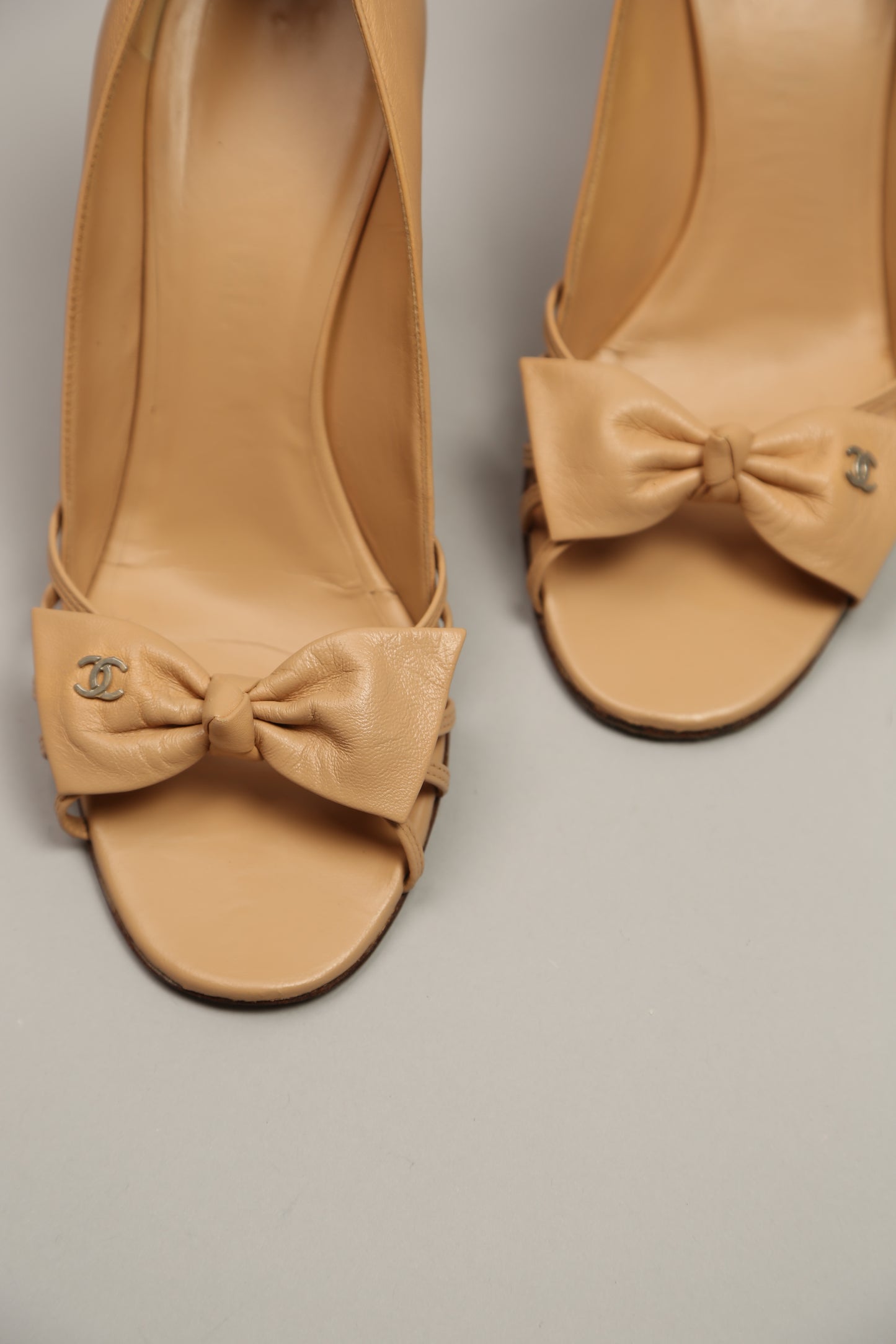 Rare CHANEL Beige Y2K Heels