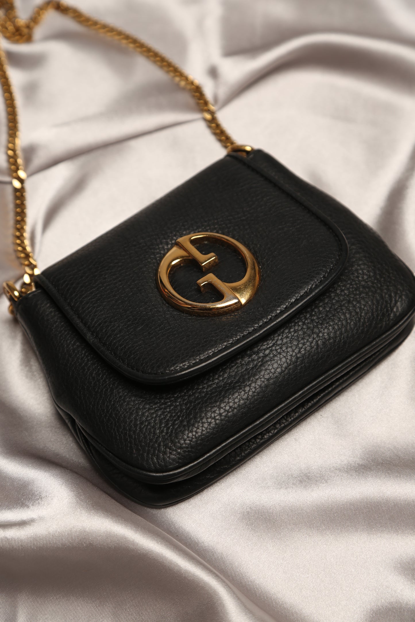 GUCCI Leather Crossbody Bag