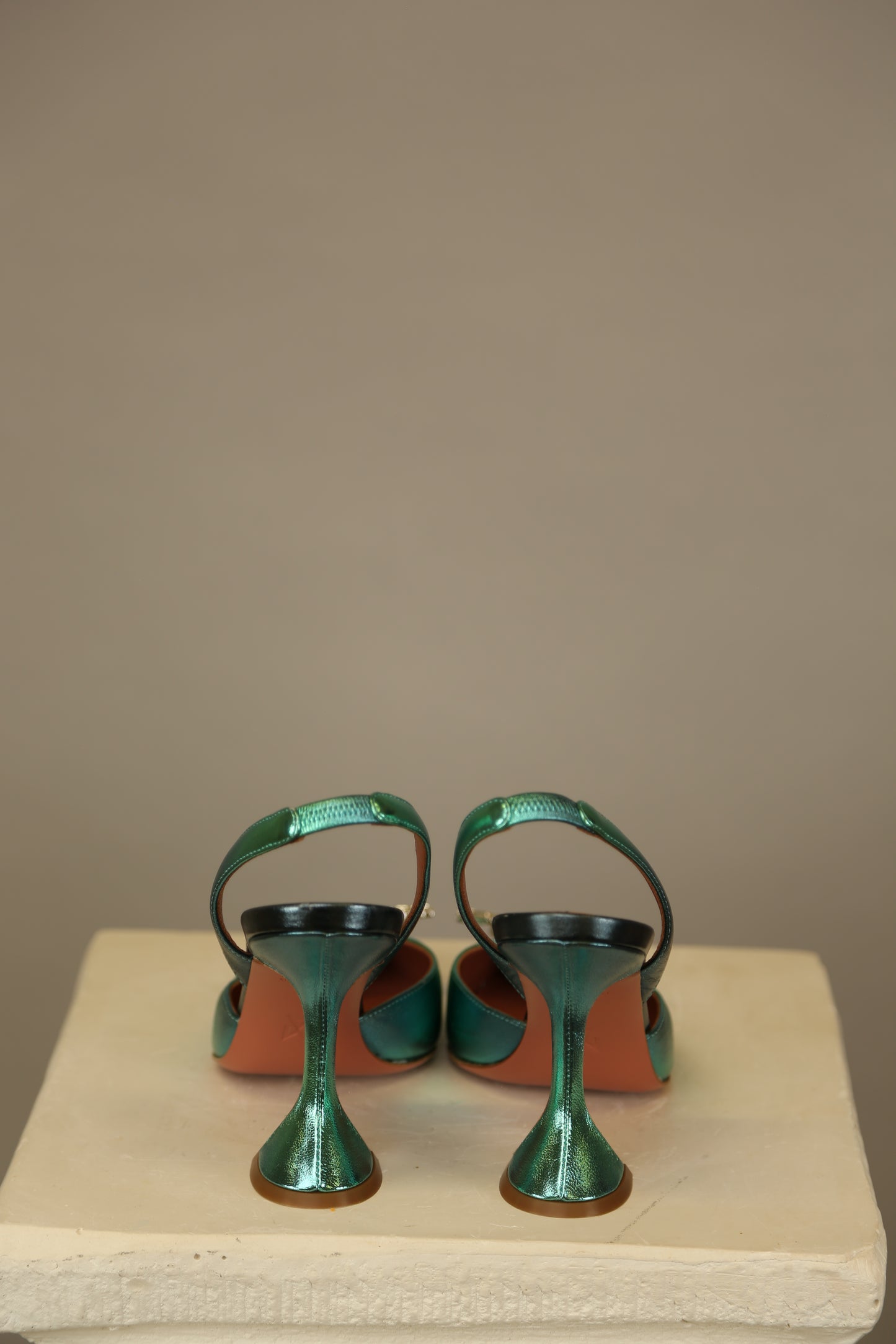 AMINA MUADDI Begum Metallic Slingbacks