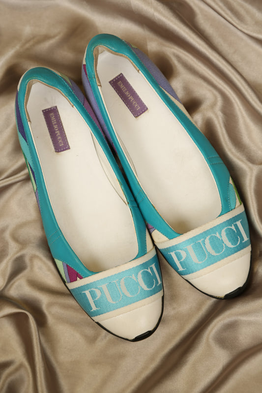 Rare EMILIO PUCCI Ballet Flats