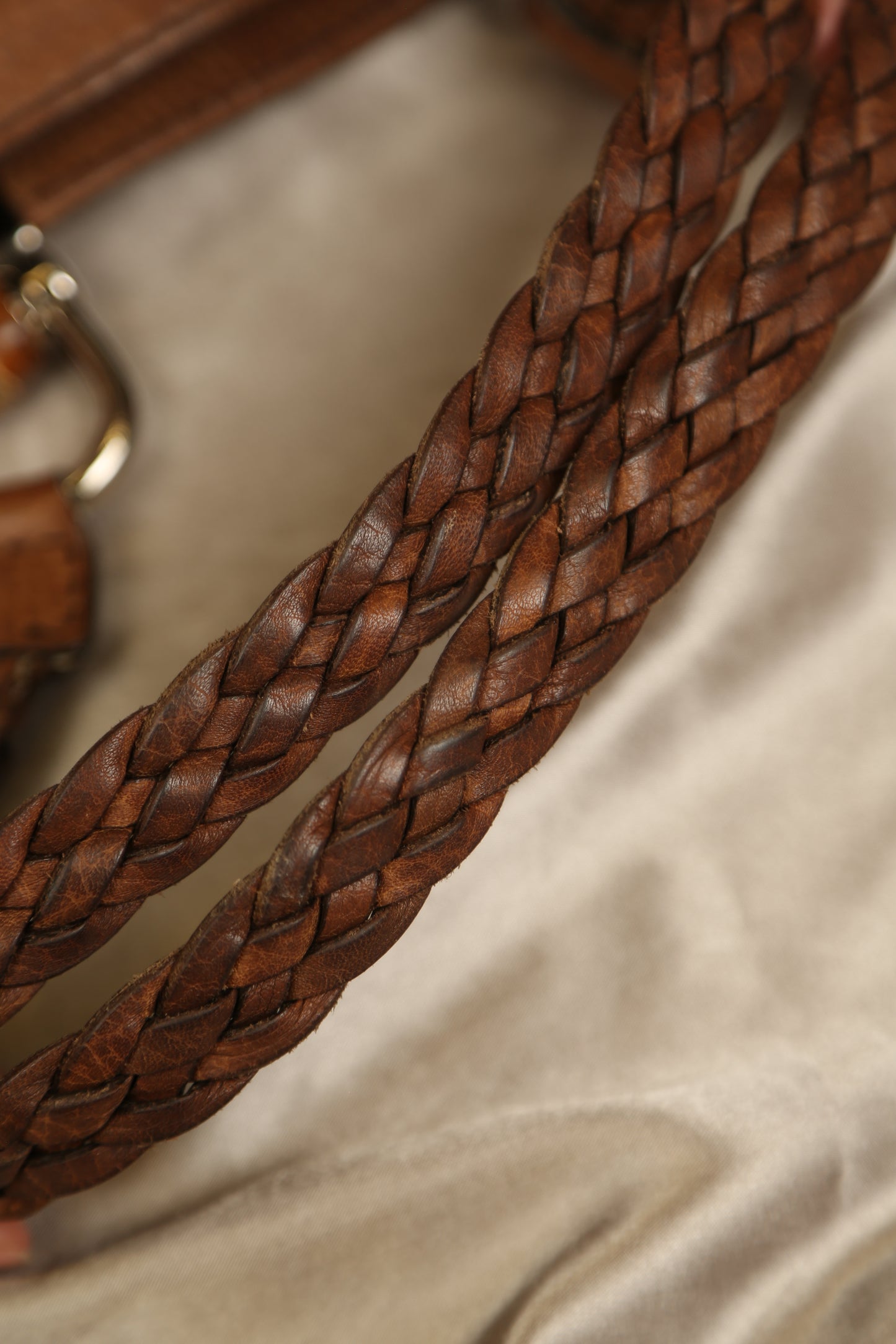 GUCCI Brown Leather Shoulder Bag