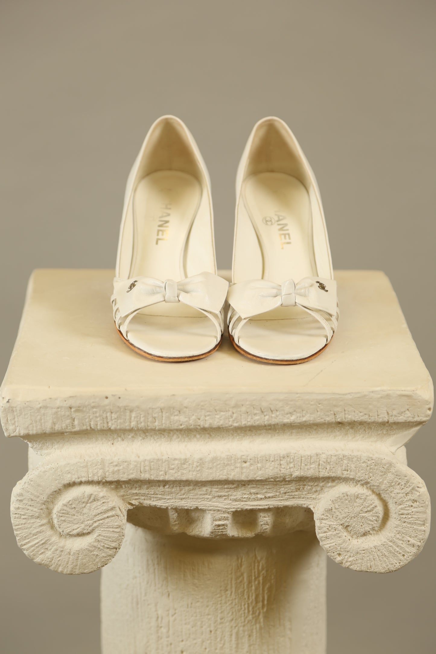 Rare CHANEL White Y2K Heels