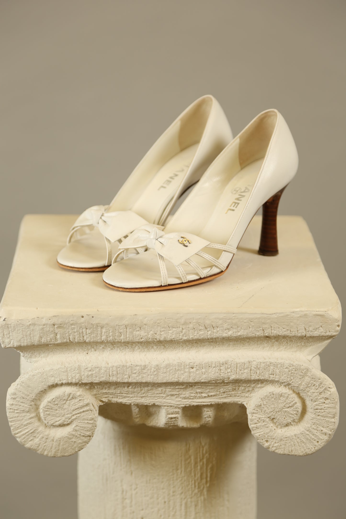 Rare CHANEL White Y2K Heels