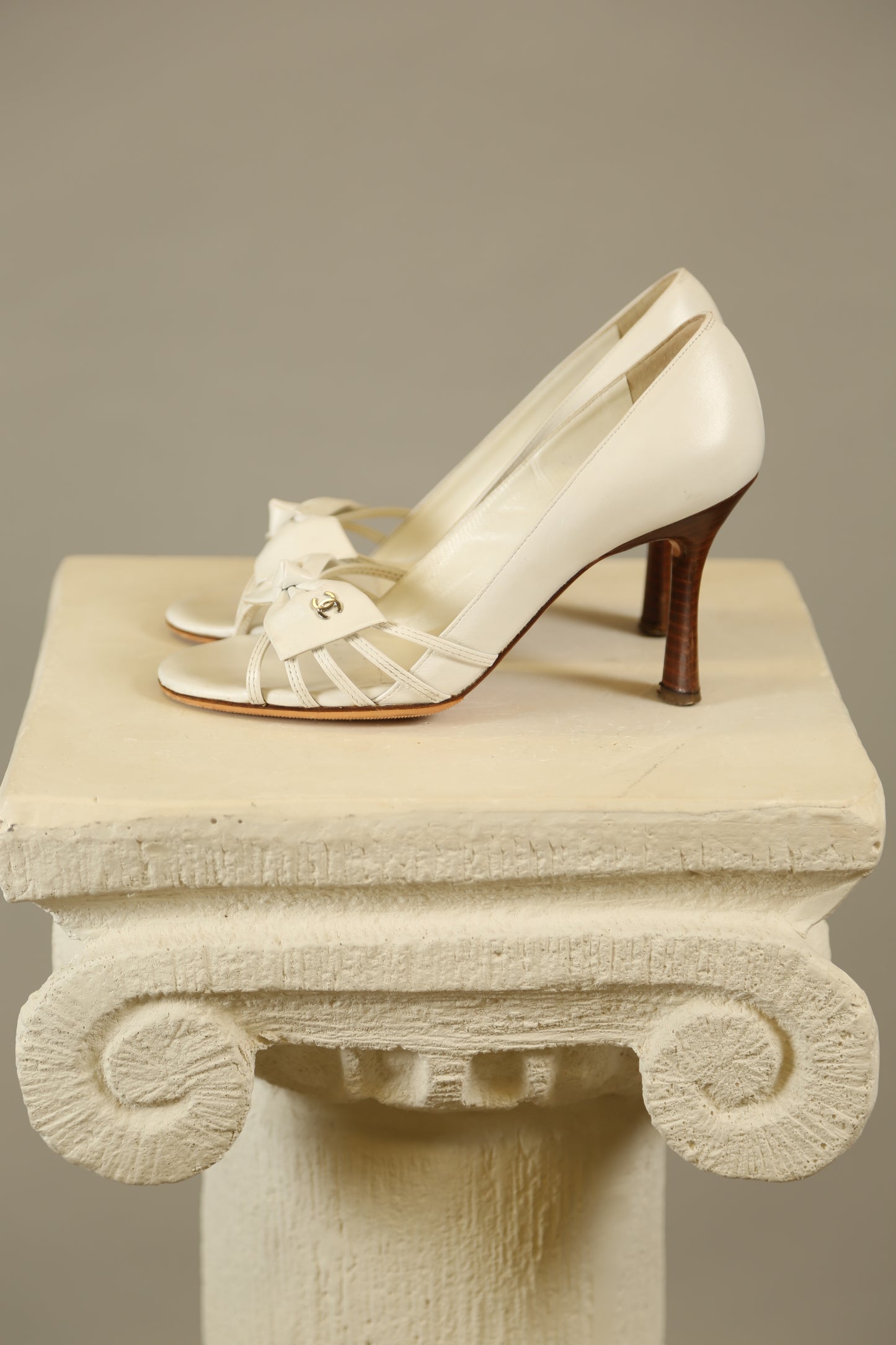 Rare CHANEL White Y2K Heels