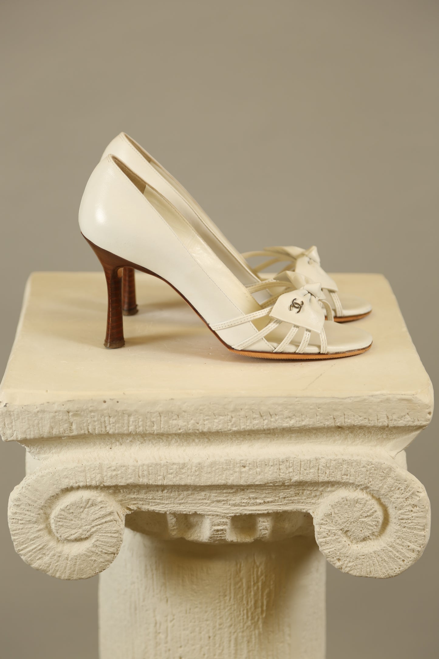 Rare CHANEL White Y2K Heels