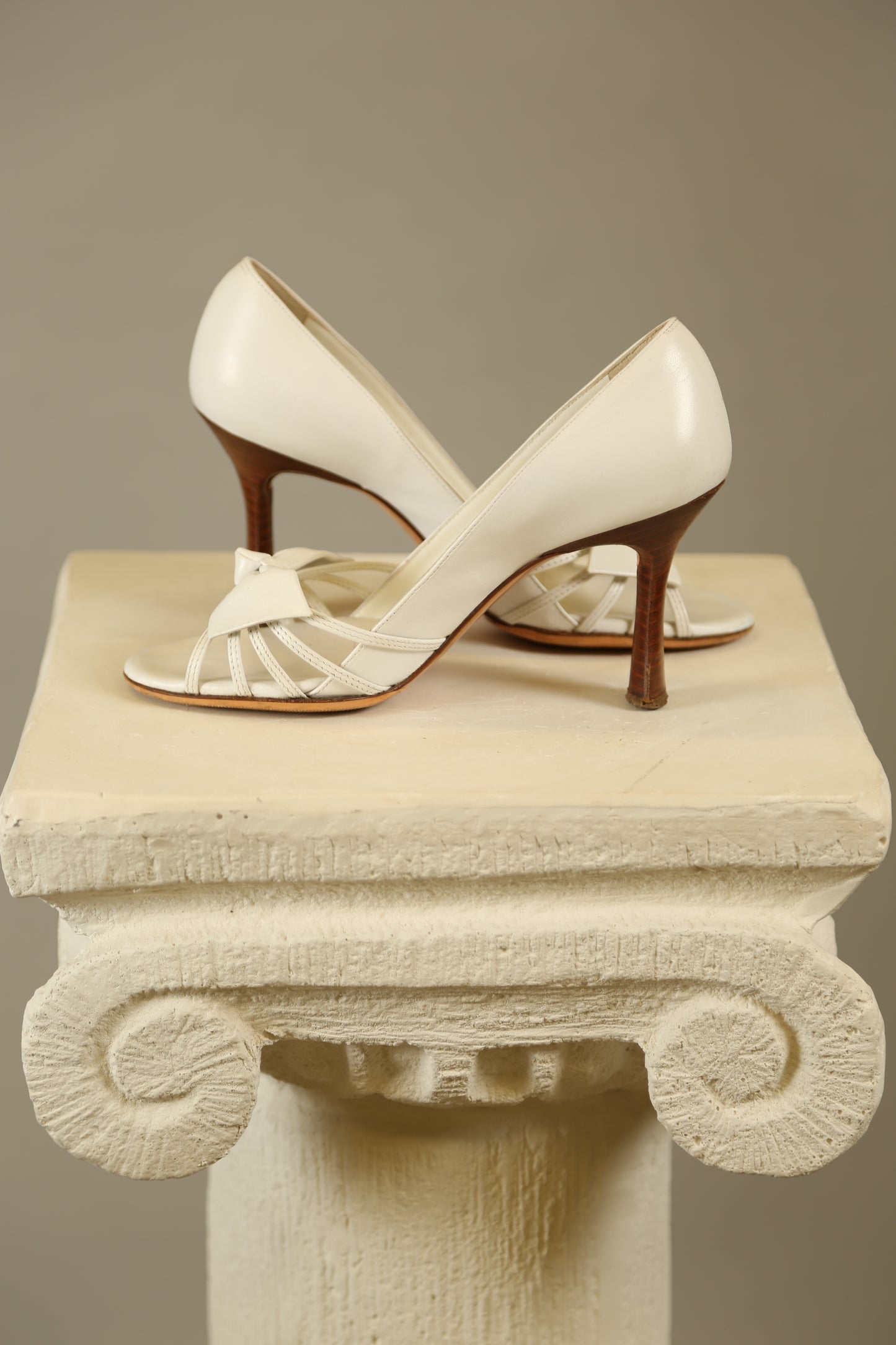 Rare CHANEL White Y2K Heels