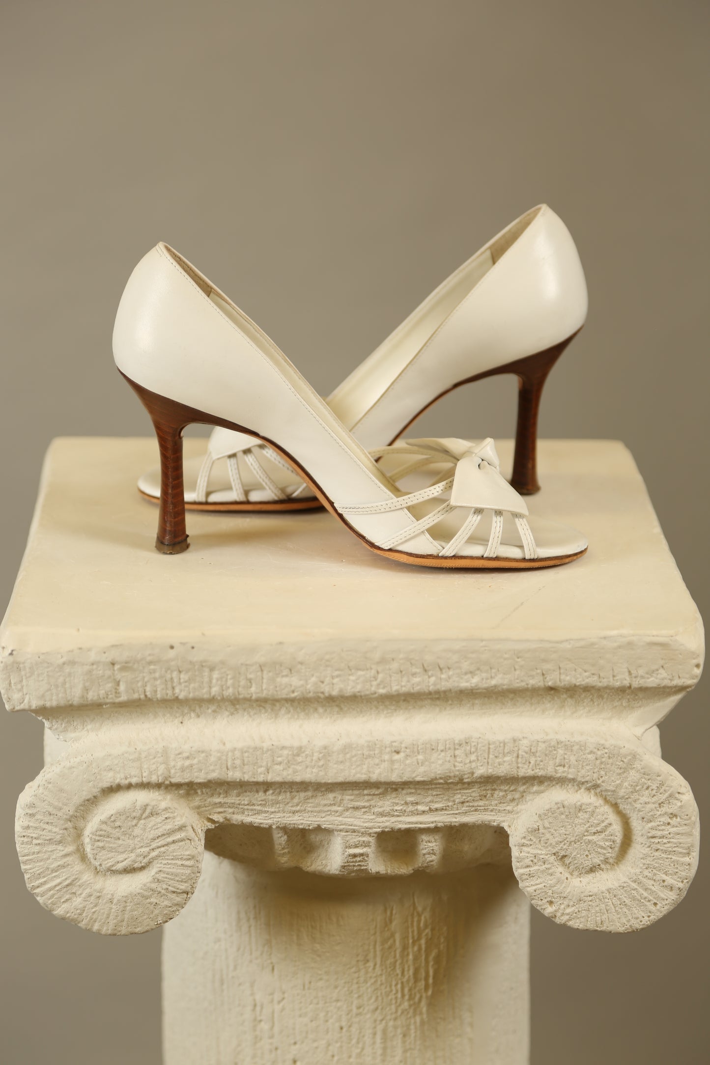 Rare CHANEL White Y2K Heels