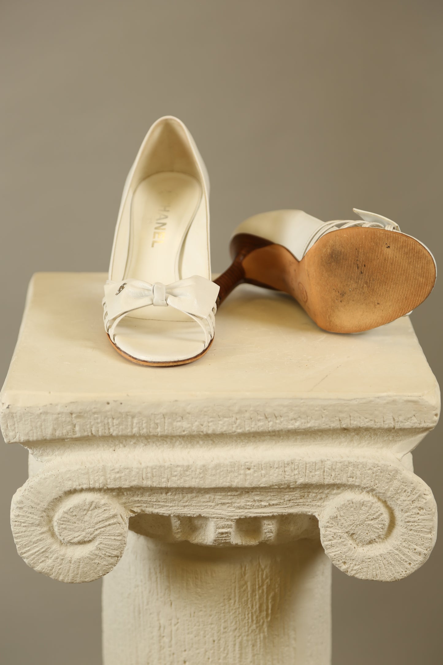 Rare CHANEL White Y2K Heels