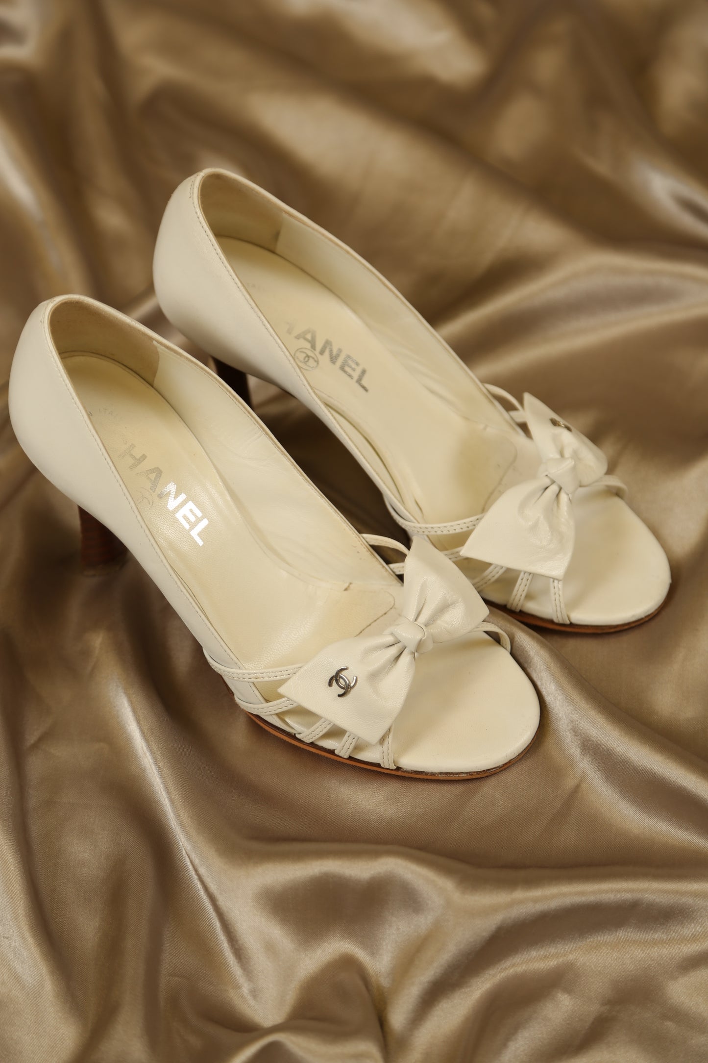 Rare CHANEL White Y2K Heels