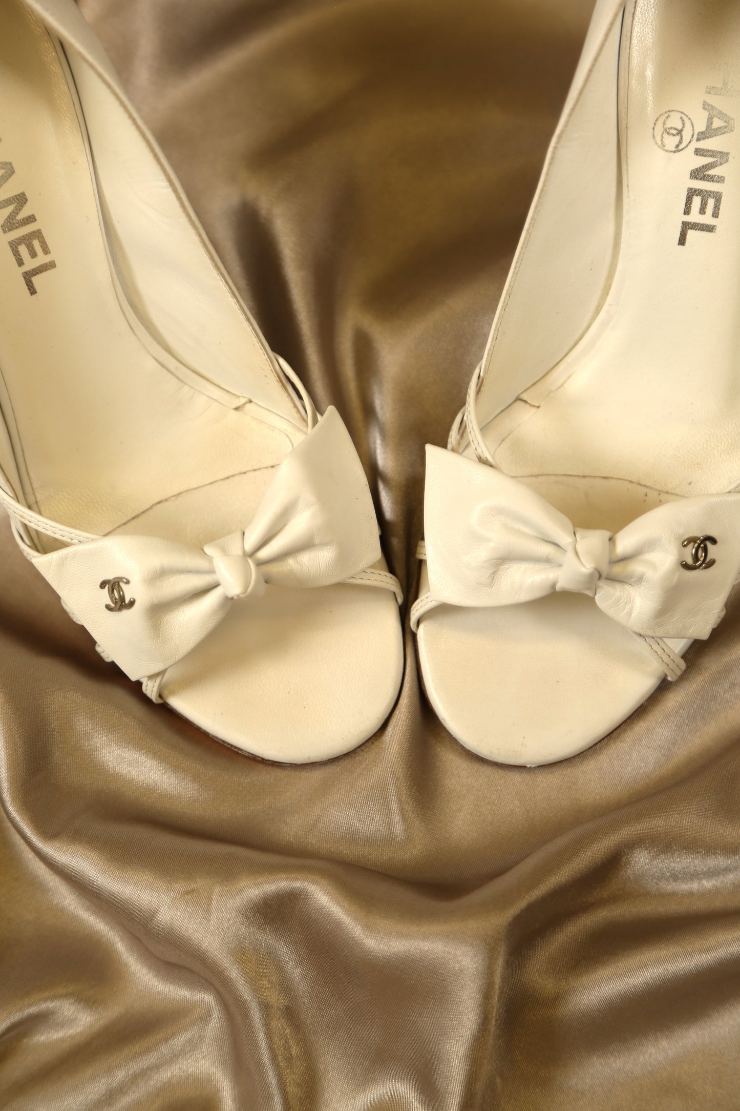 Rare CHANEL White Y2K Heels