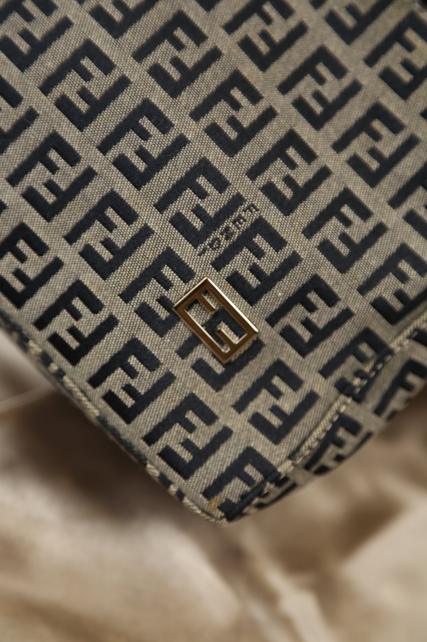 FENDI Zucchino Pochette Blue