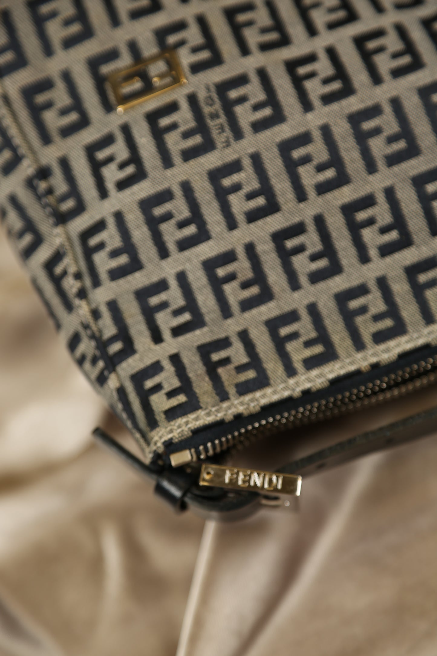 FENDI Zucchino Pochette Blue