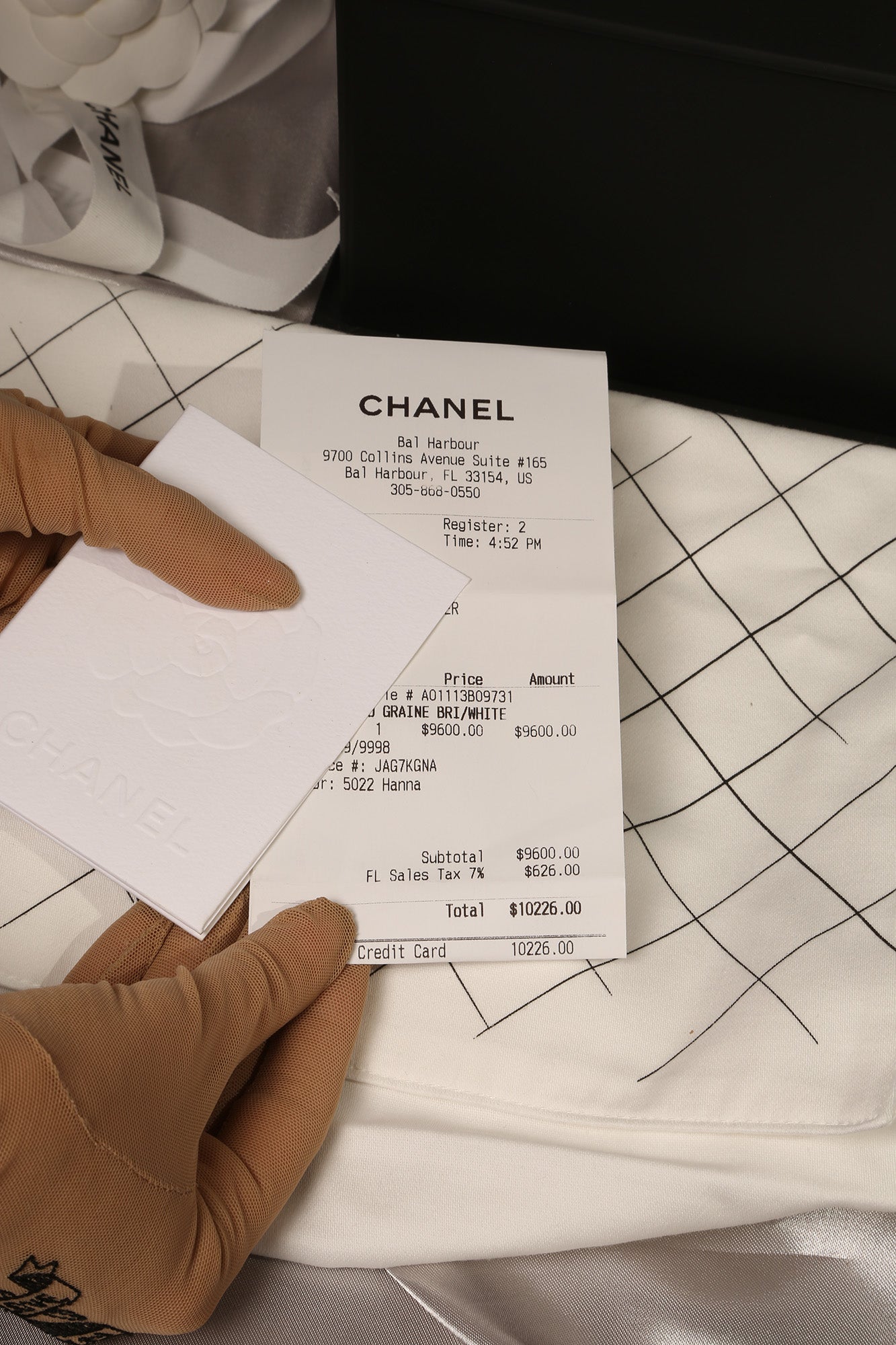 Authentic 2025 chanel receipt