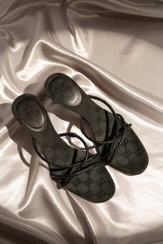 Rare Gucci Black Sandals