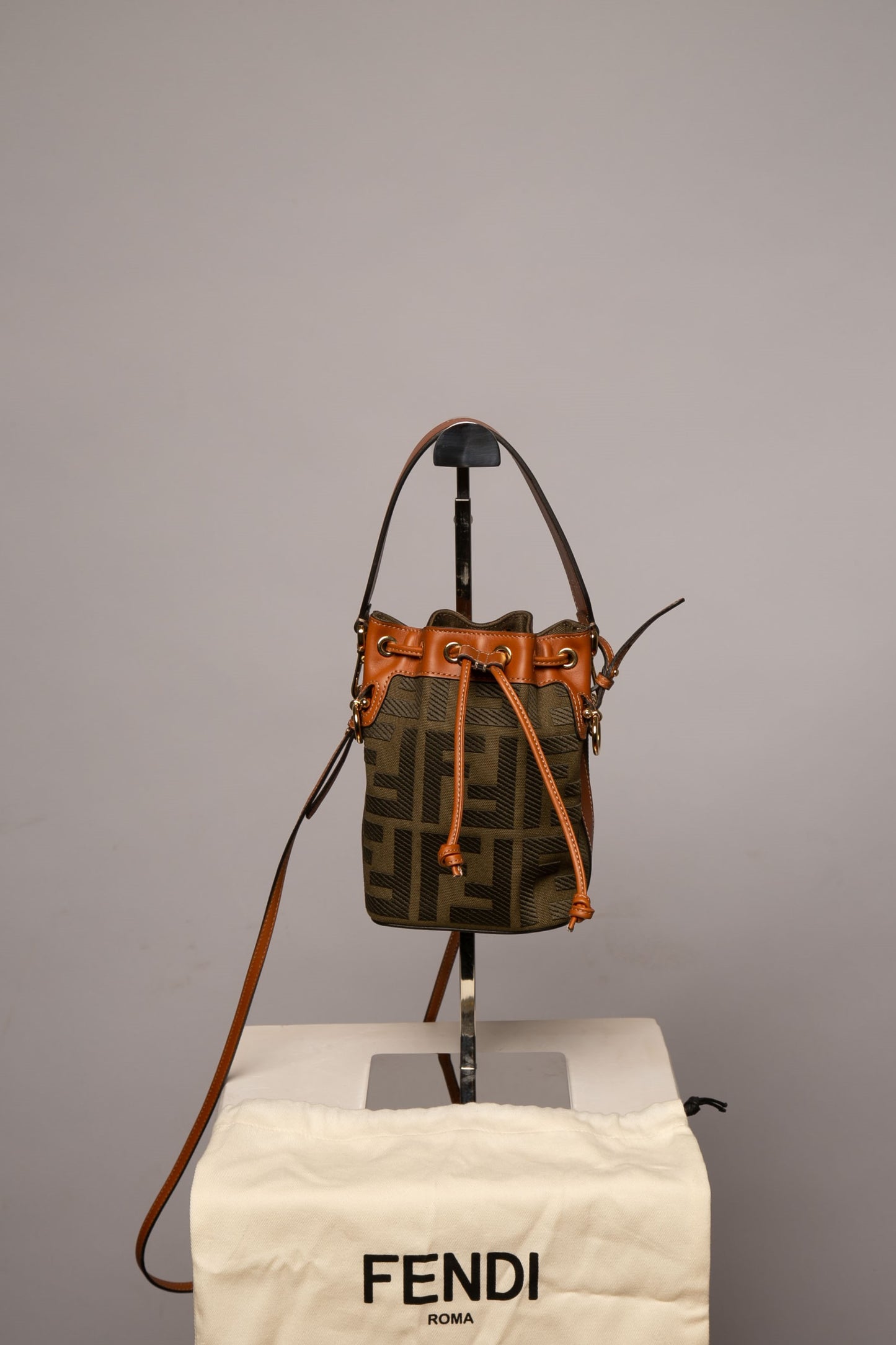 Fendi crossbody bag with logo strap  Mini bucket bags, Fendi shoulder bag, Fendi  crossbody bag