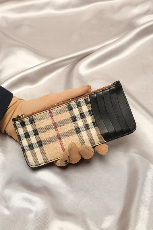 BURBERRY Check Card holder
