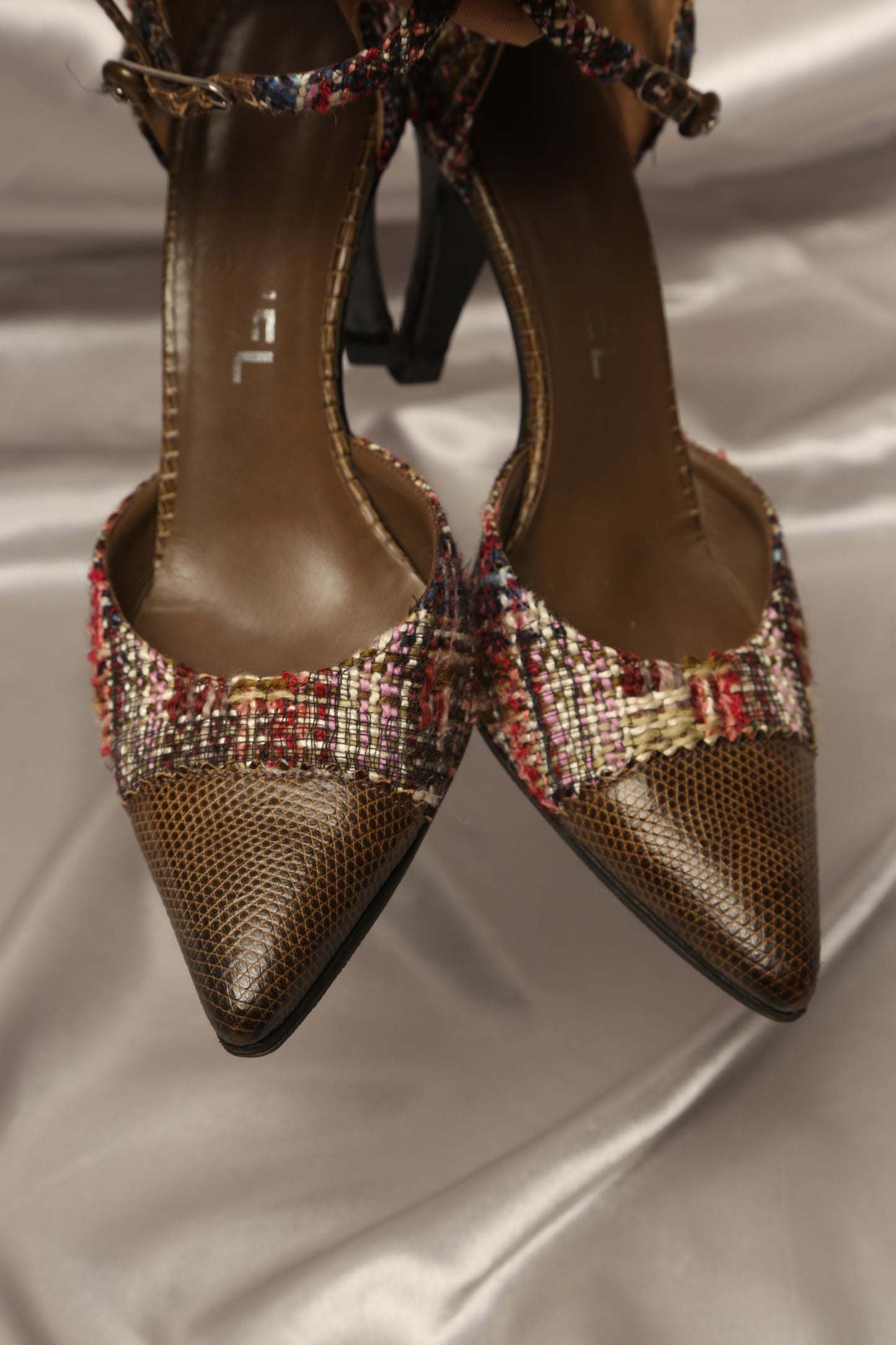 Extremely Rare CHANEL Tweed Heels