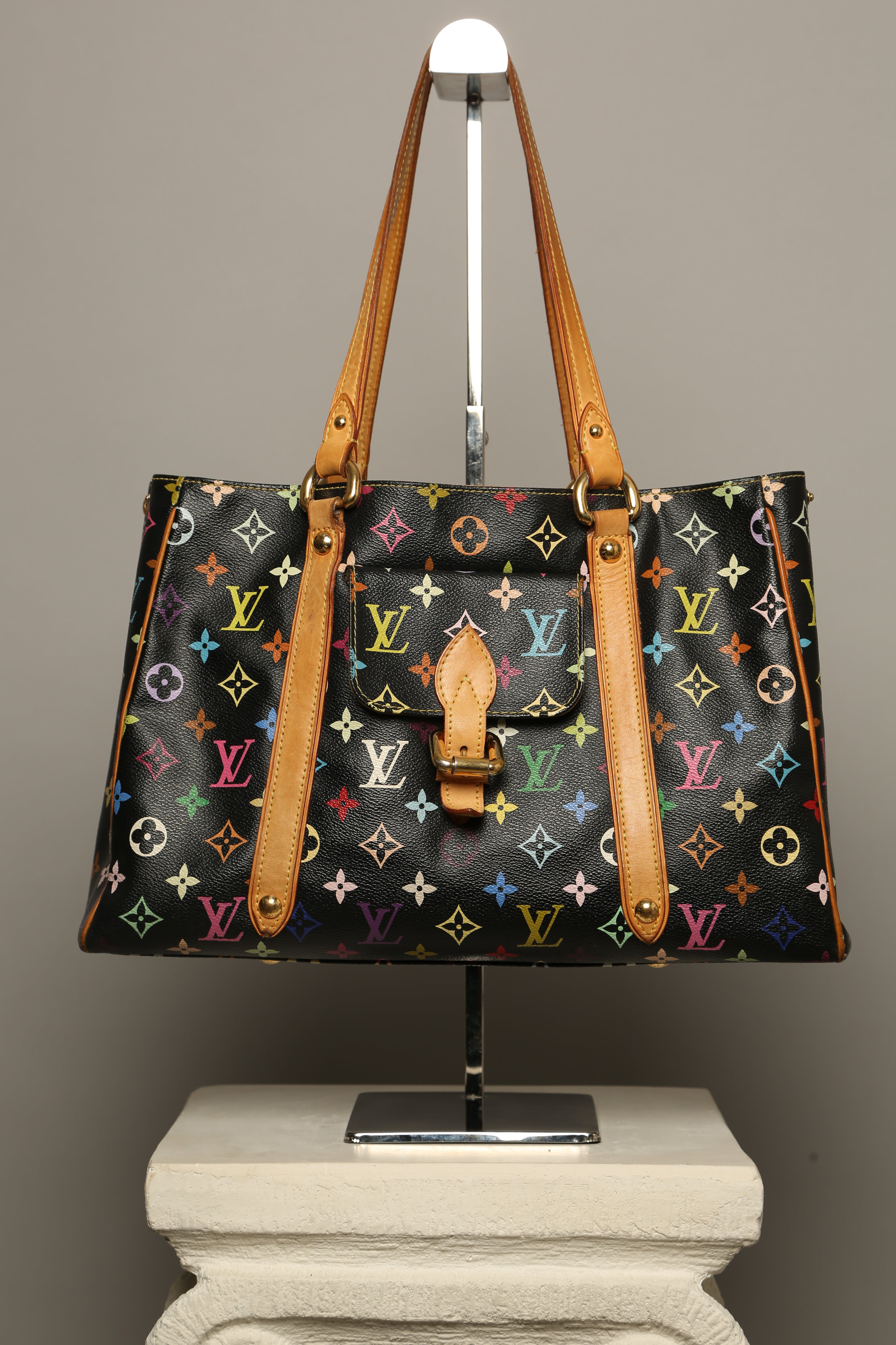 Louis vuitton black multicolor bag online