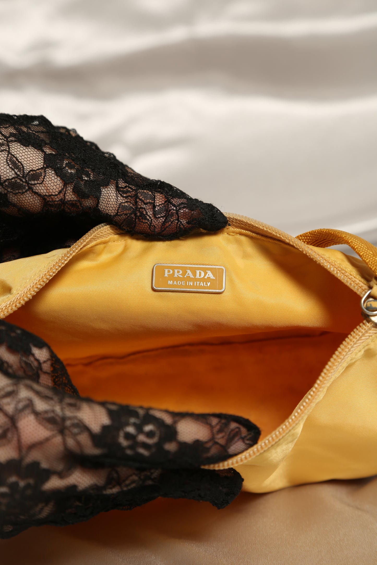 PRADA Yellow Nylon Bag