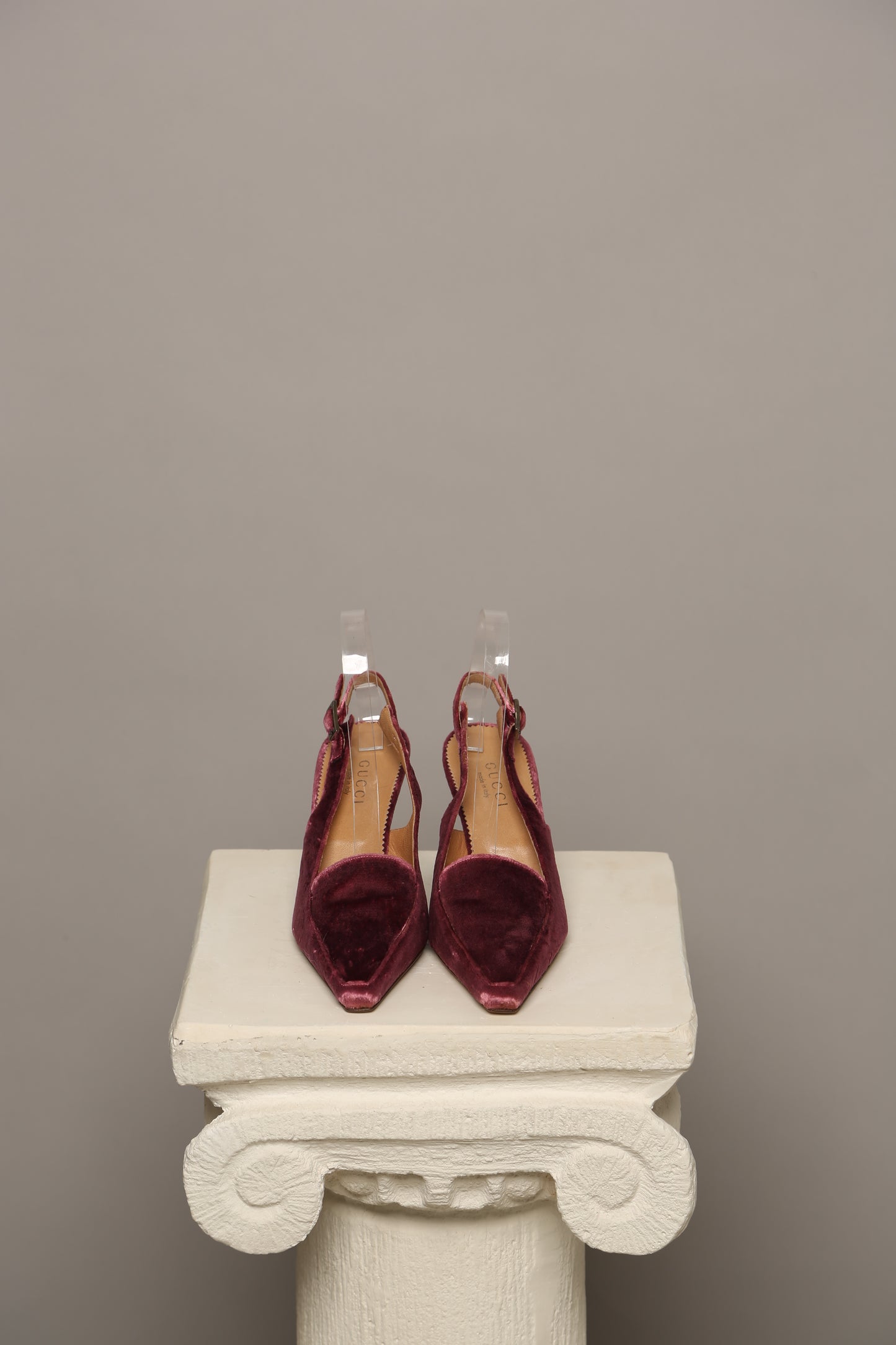 Rare Pink Velvet GUCCI Slingbacks