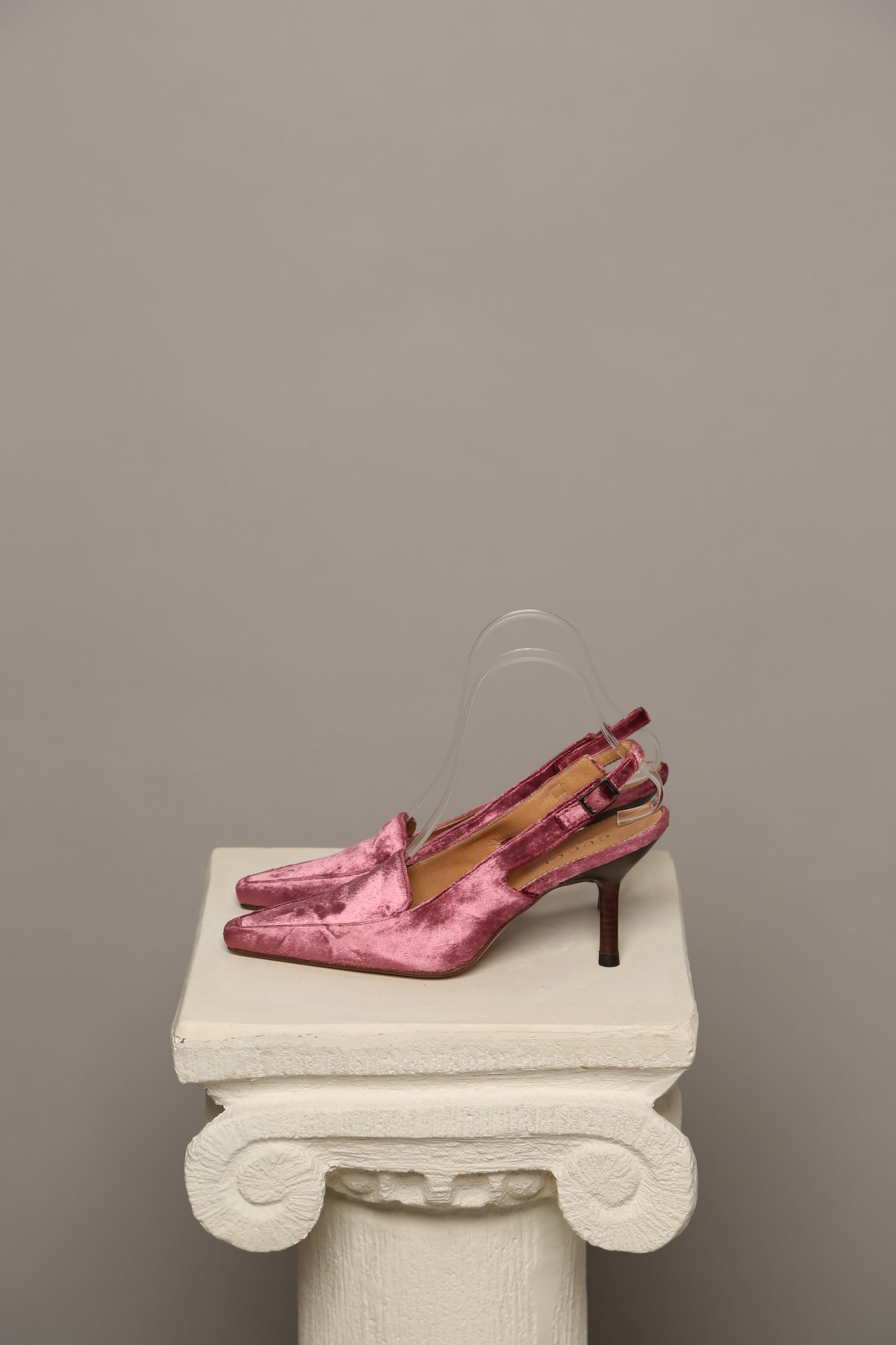 Rare Pink Velvet GUCCI Slingbacks