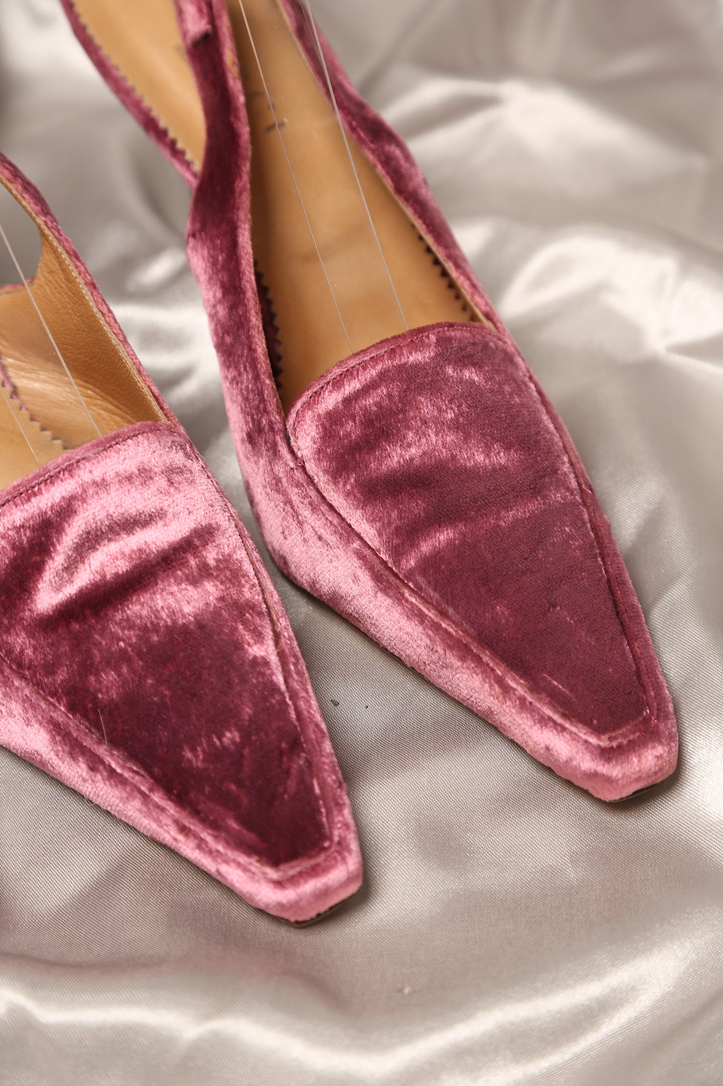 Rare Pink Velvet GUCCI Slingbacks