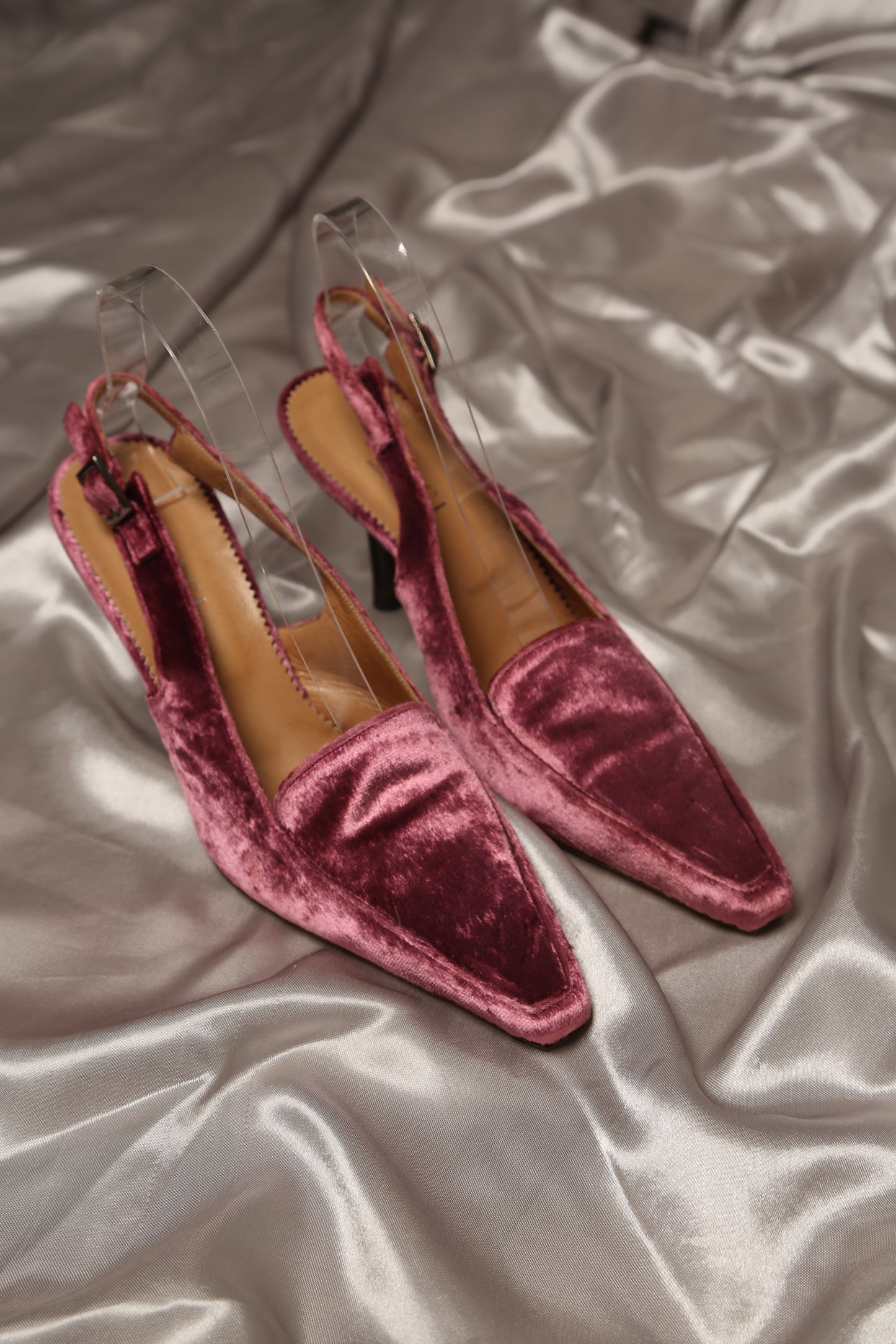 Rare Pink Velvet GUCCI Slingbacks