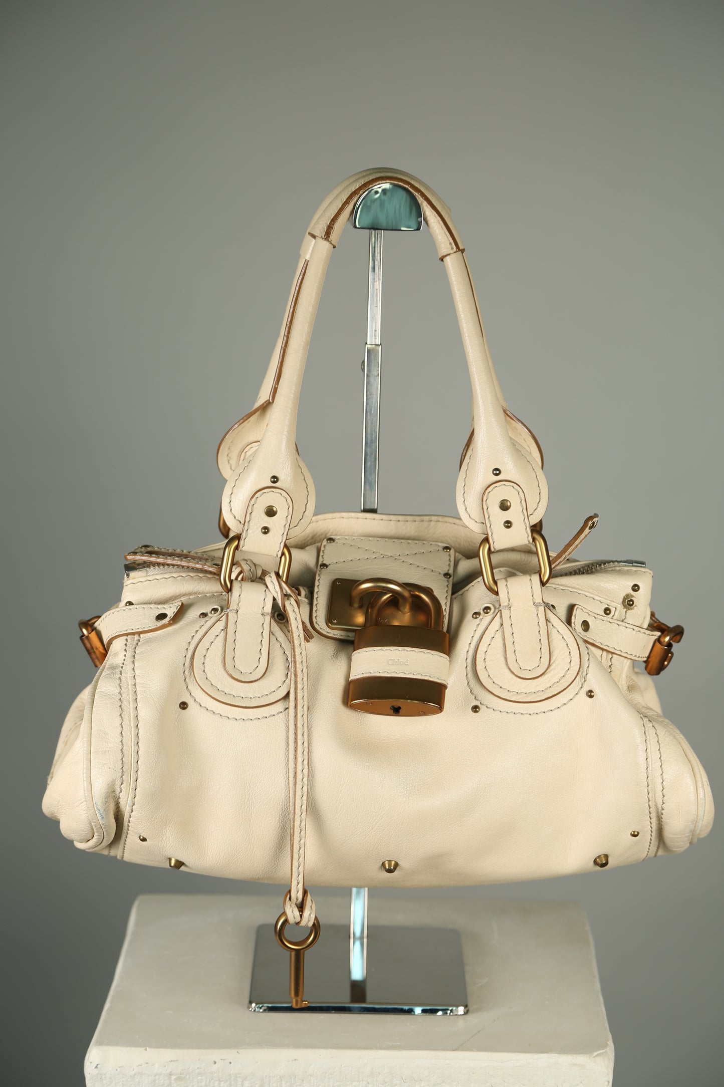 CHLOE Paddington Shoulder Bag Cream