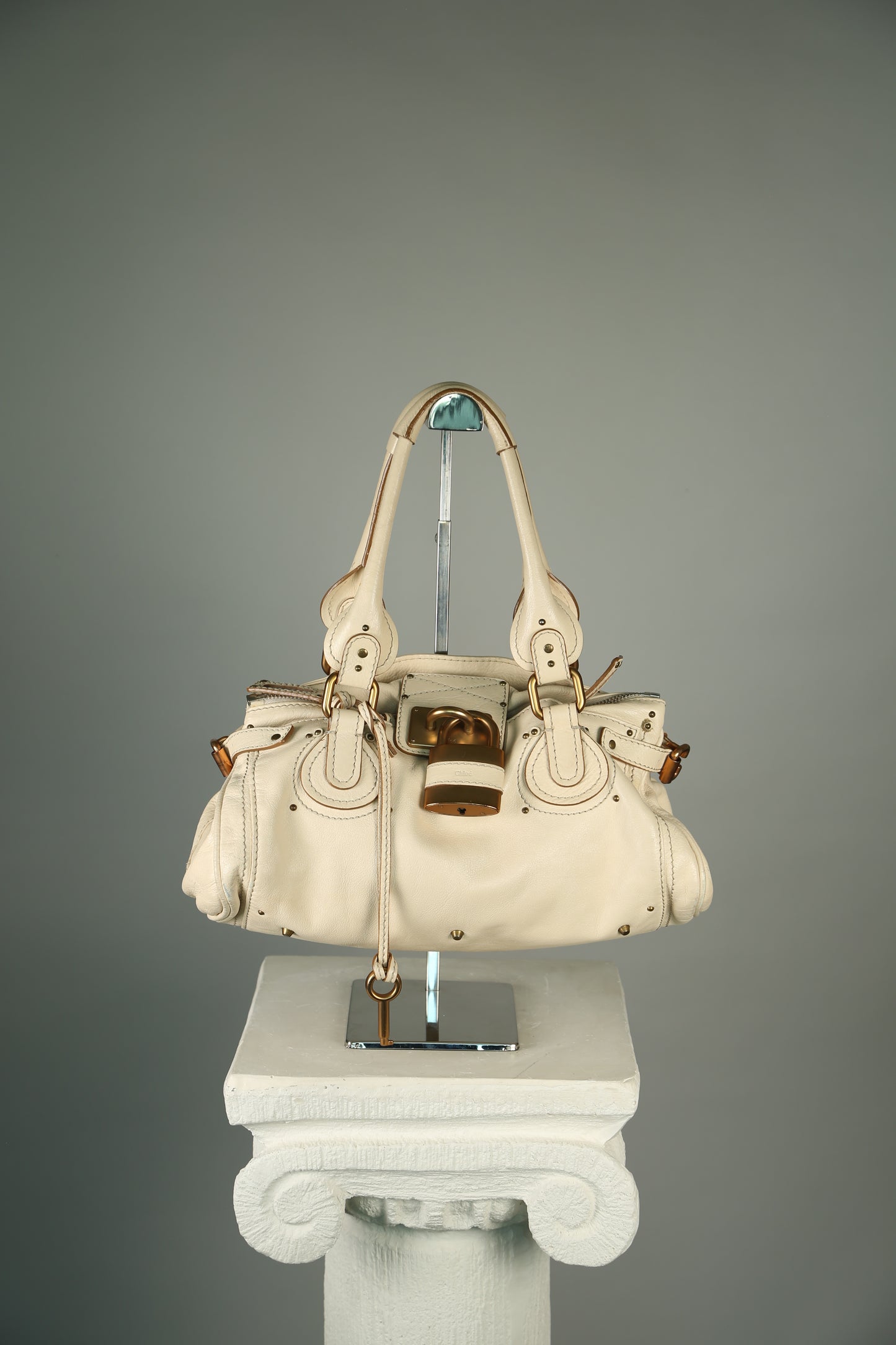 CHLOE Paddington Shoulder Bag Cream