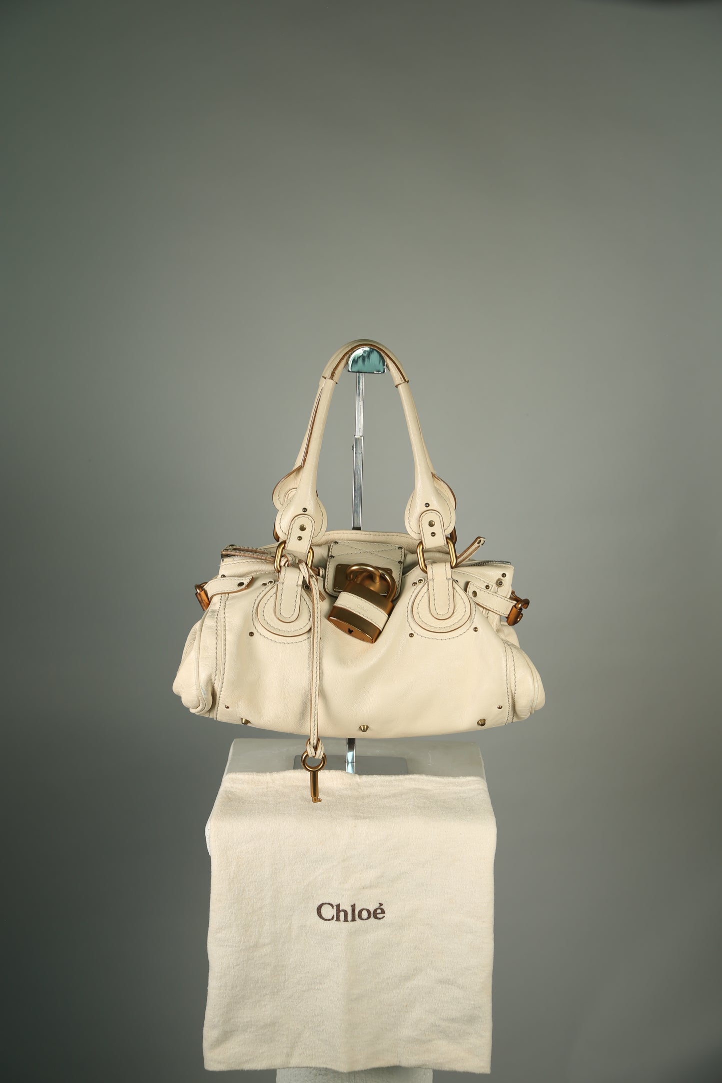 CHLOE Paddington Shoulder Bag Cream