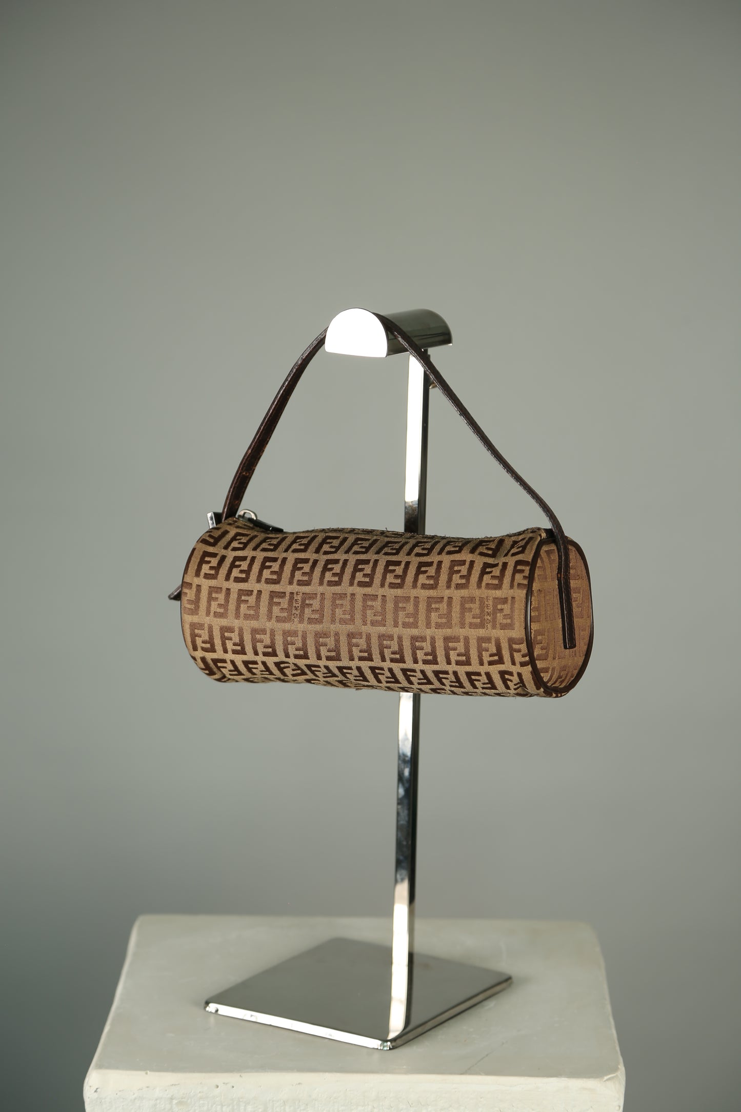 Rare FENDI Zucchino Barrel Pochette