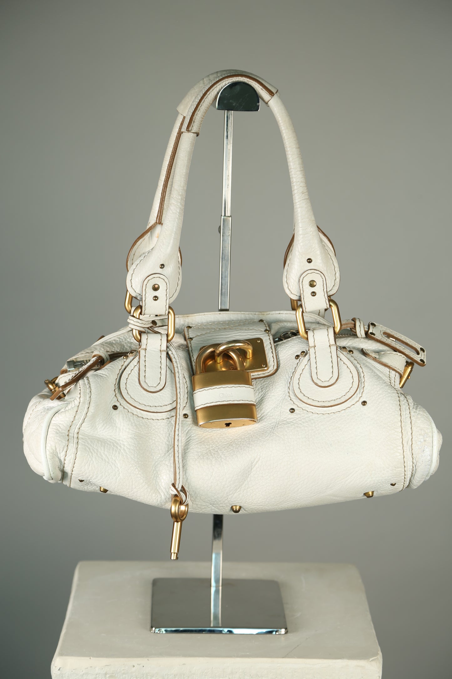 CHLOE Paddington Shoulder Bag White
