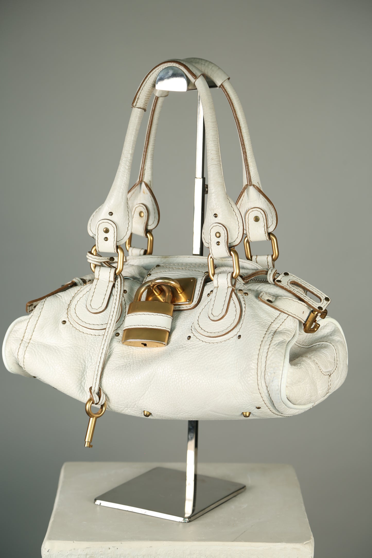 CHLOE Paddington Shoulder Bag White