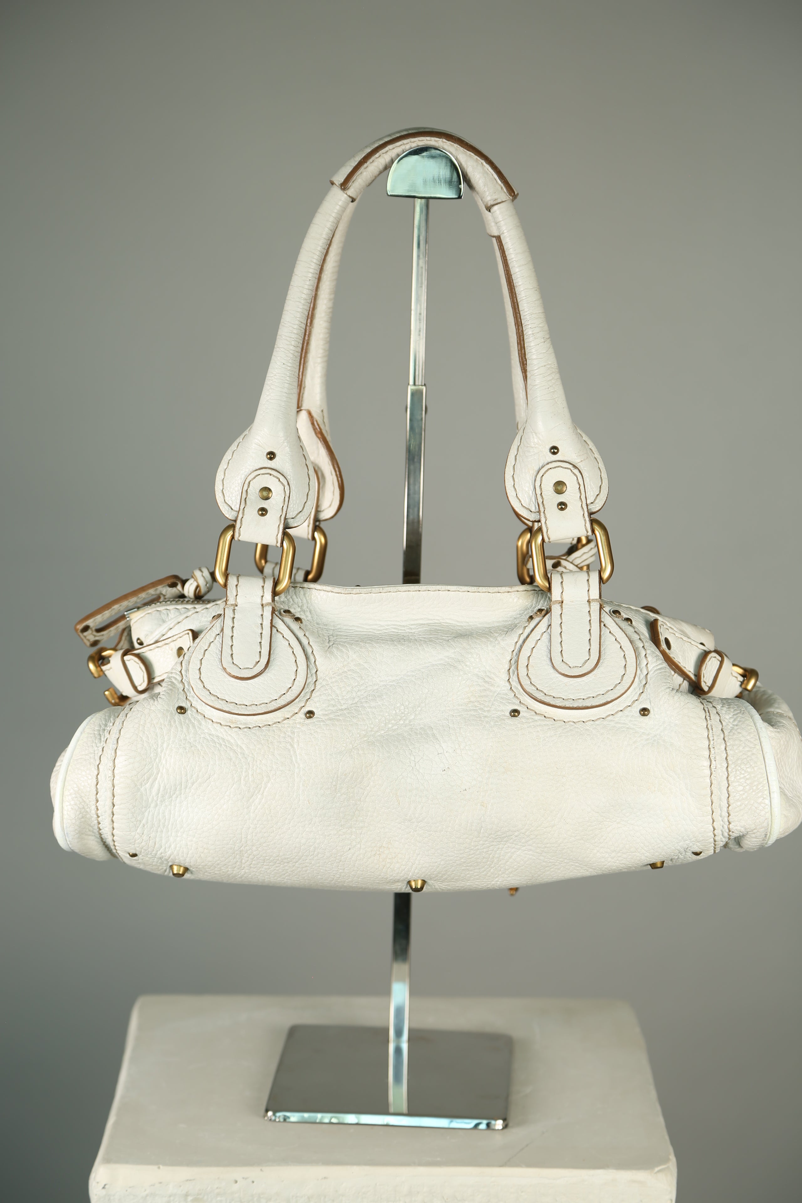 CHLOE Paddington Shoulder Bag White – Vintylux
