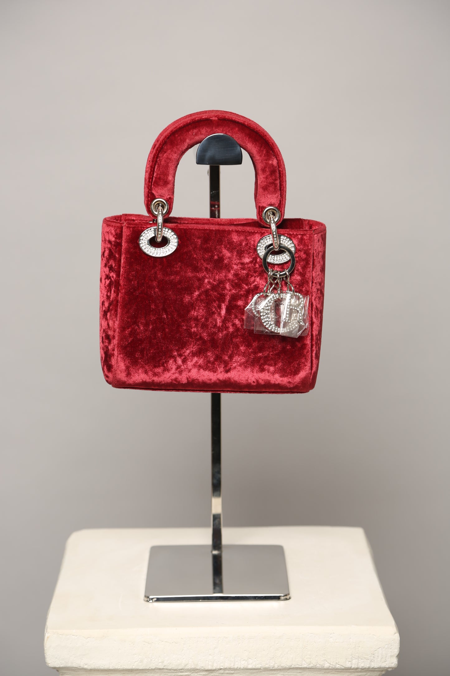 Extremely Rare Lady DIOR Velvet Bag