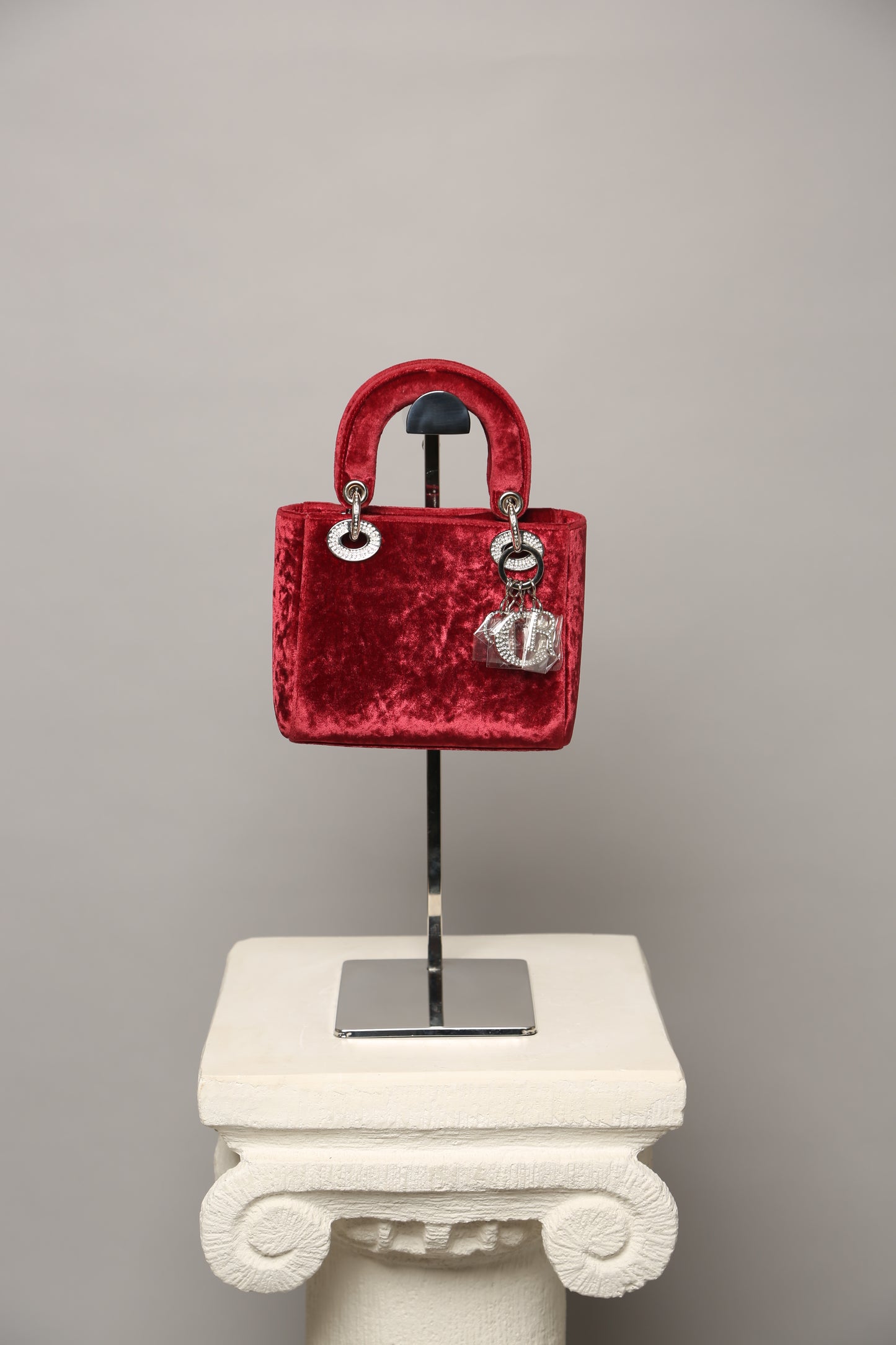 Extremely Rare Lady DIOR Velvet Bag