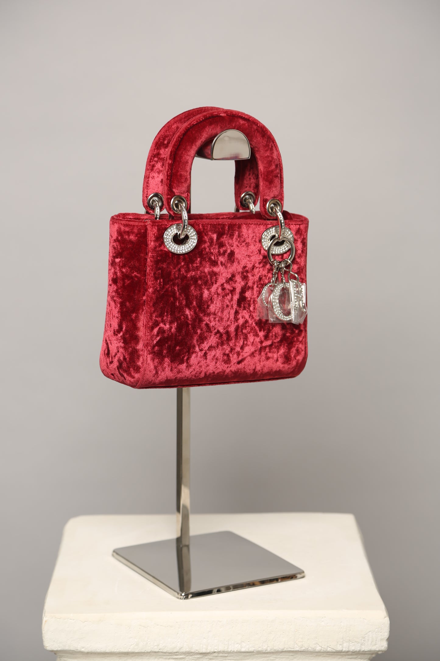 Extremely Rare Lady DIOR Velvet Bag