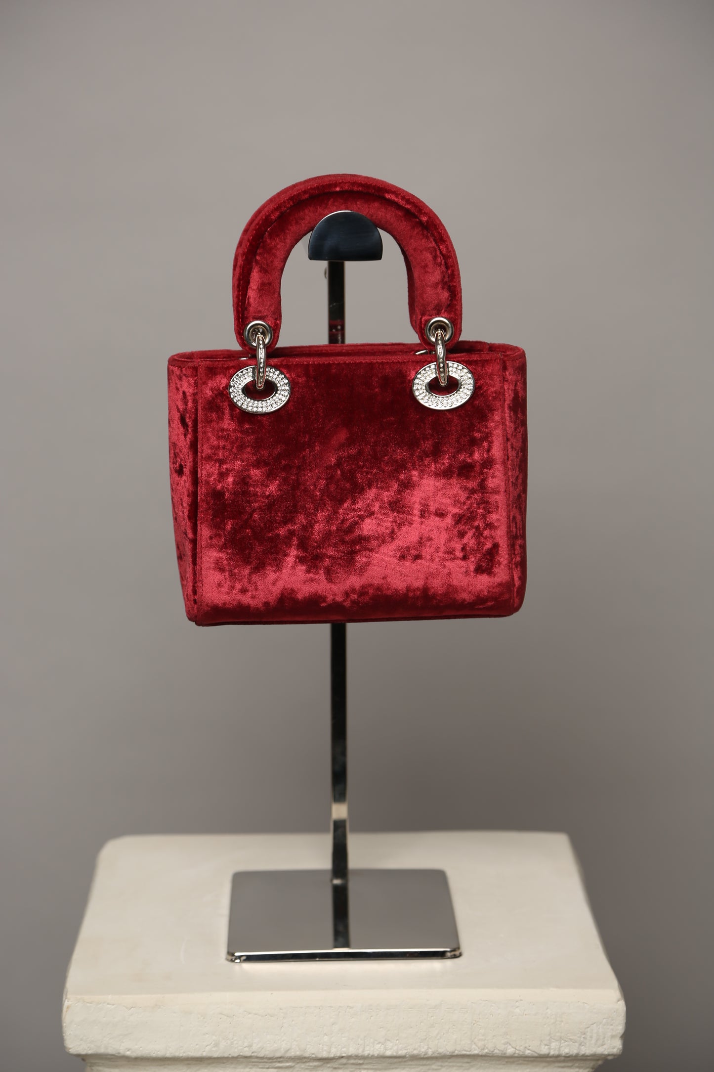 Extremely Rare Lady DIOR Velvet Bag