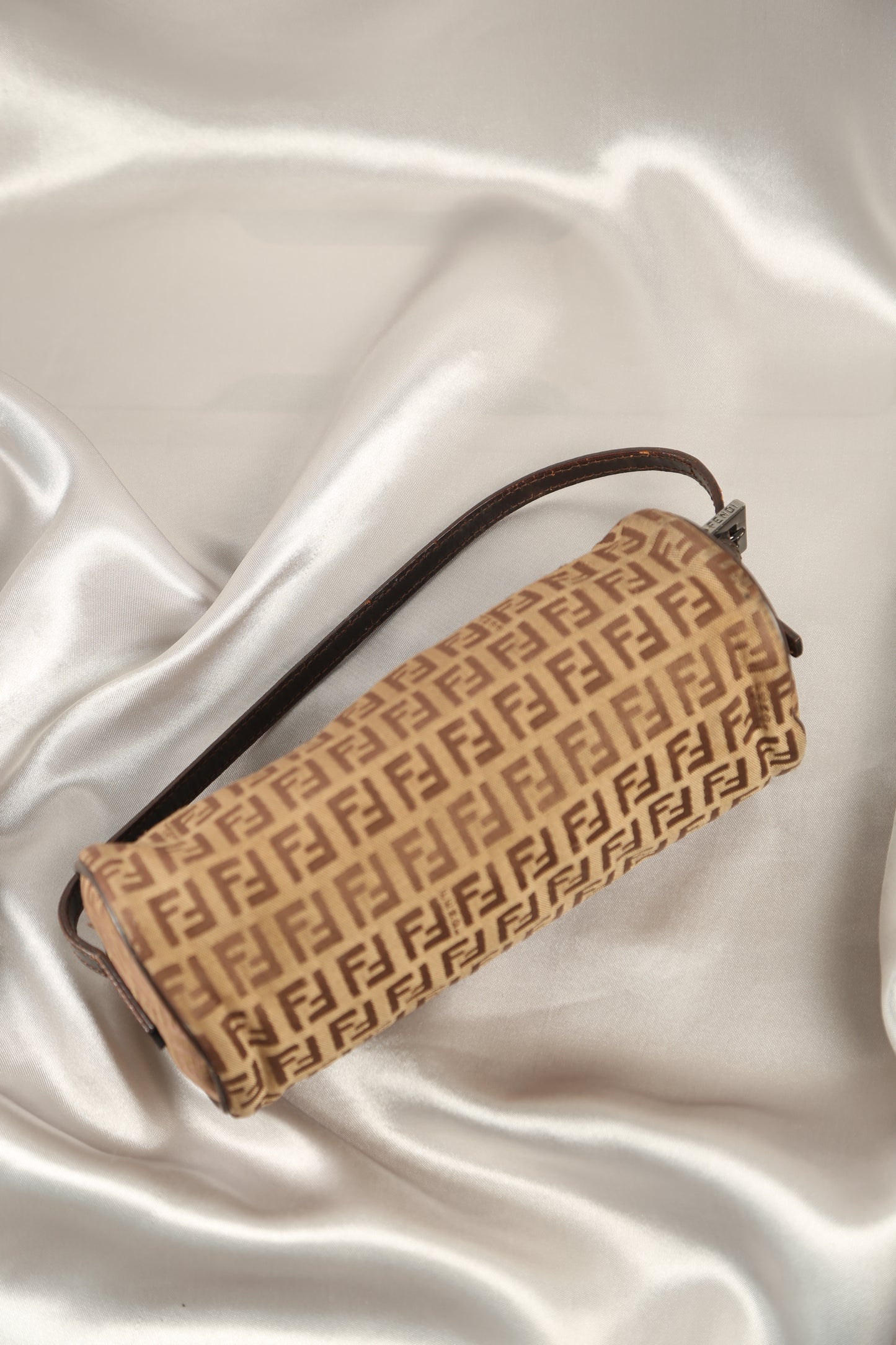 Rare FENDI Zucchino Barrel Pochette