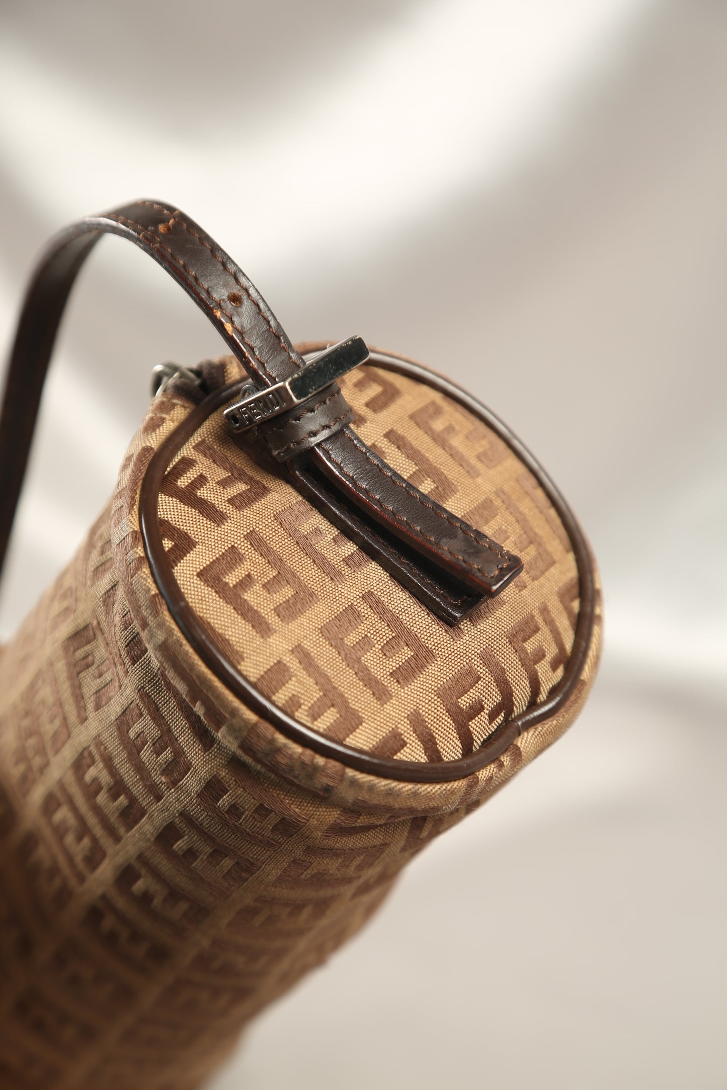 Rare FENDI Zucchino Barrel Pochette