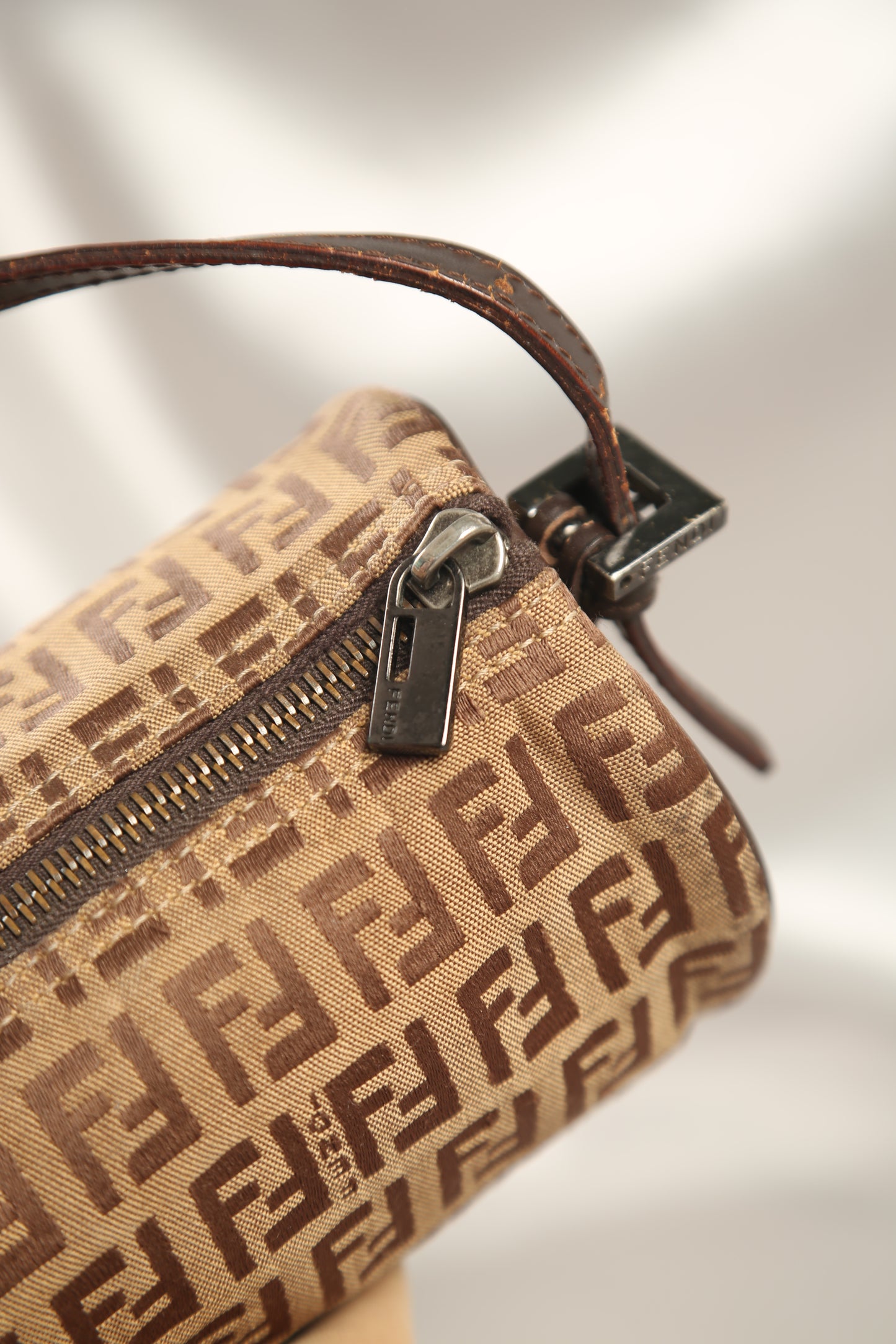 Rare FENDI Zucchino Barrel Pochette