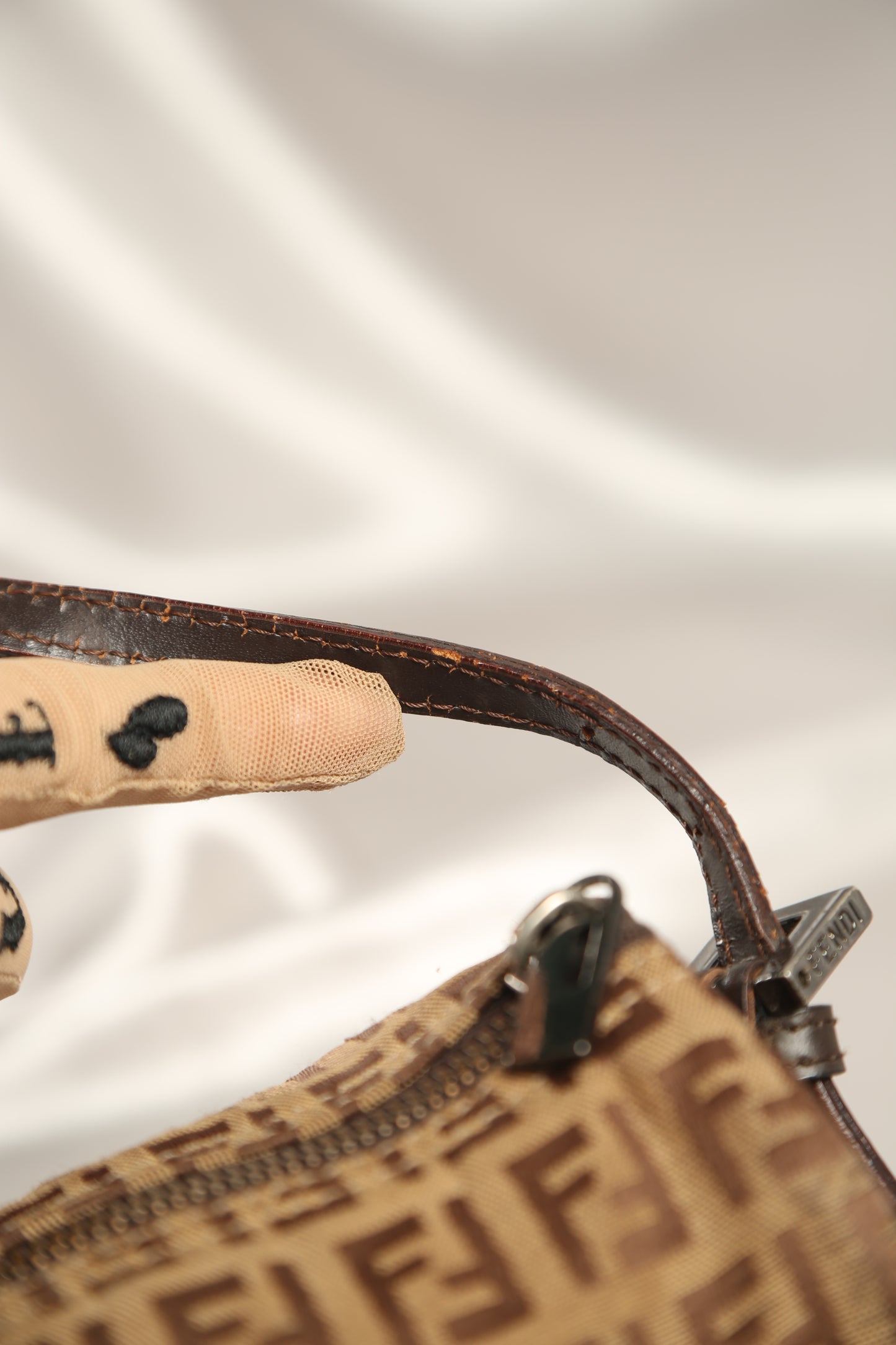 Rare FENDI Zucchino Barrel Pochette