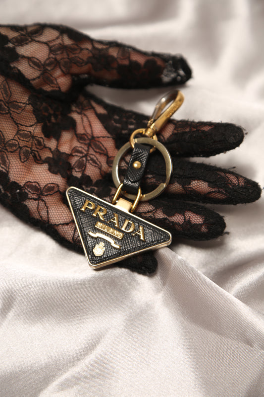 Prada Saffiano Leather Keychain