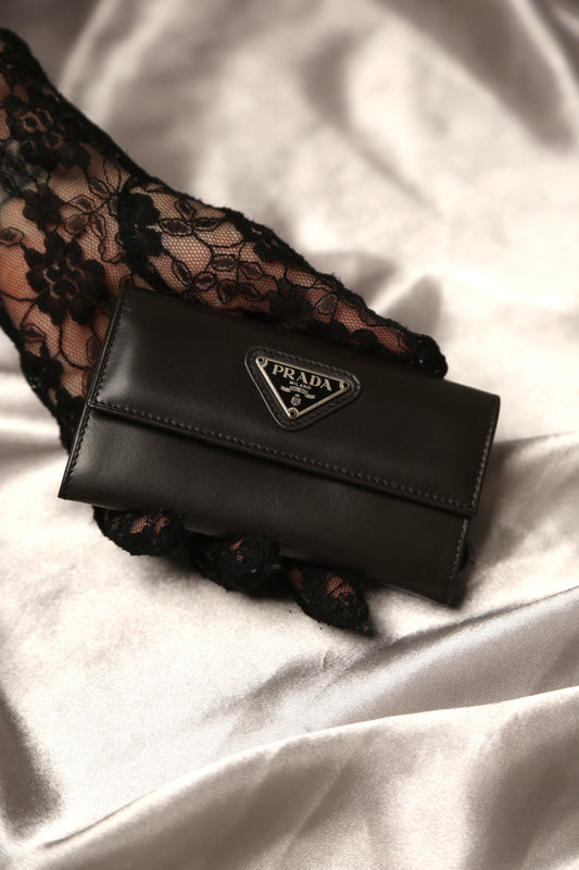 PRADA Leather Card Holder/Key Pouch/Wallet