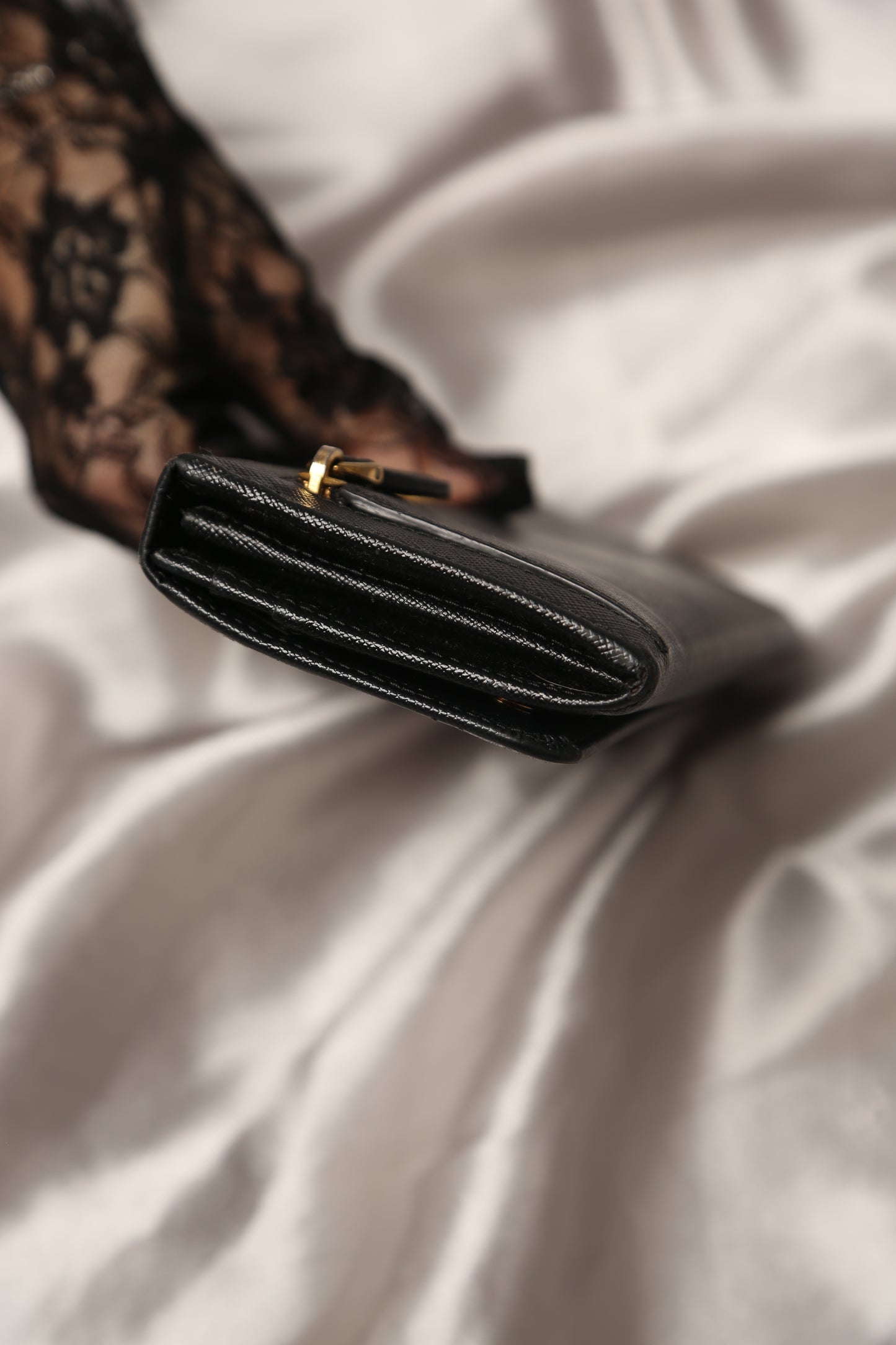 PRADA Saffiano Leather Long Wallet